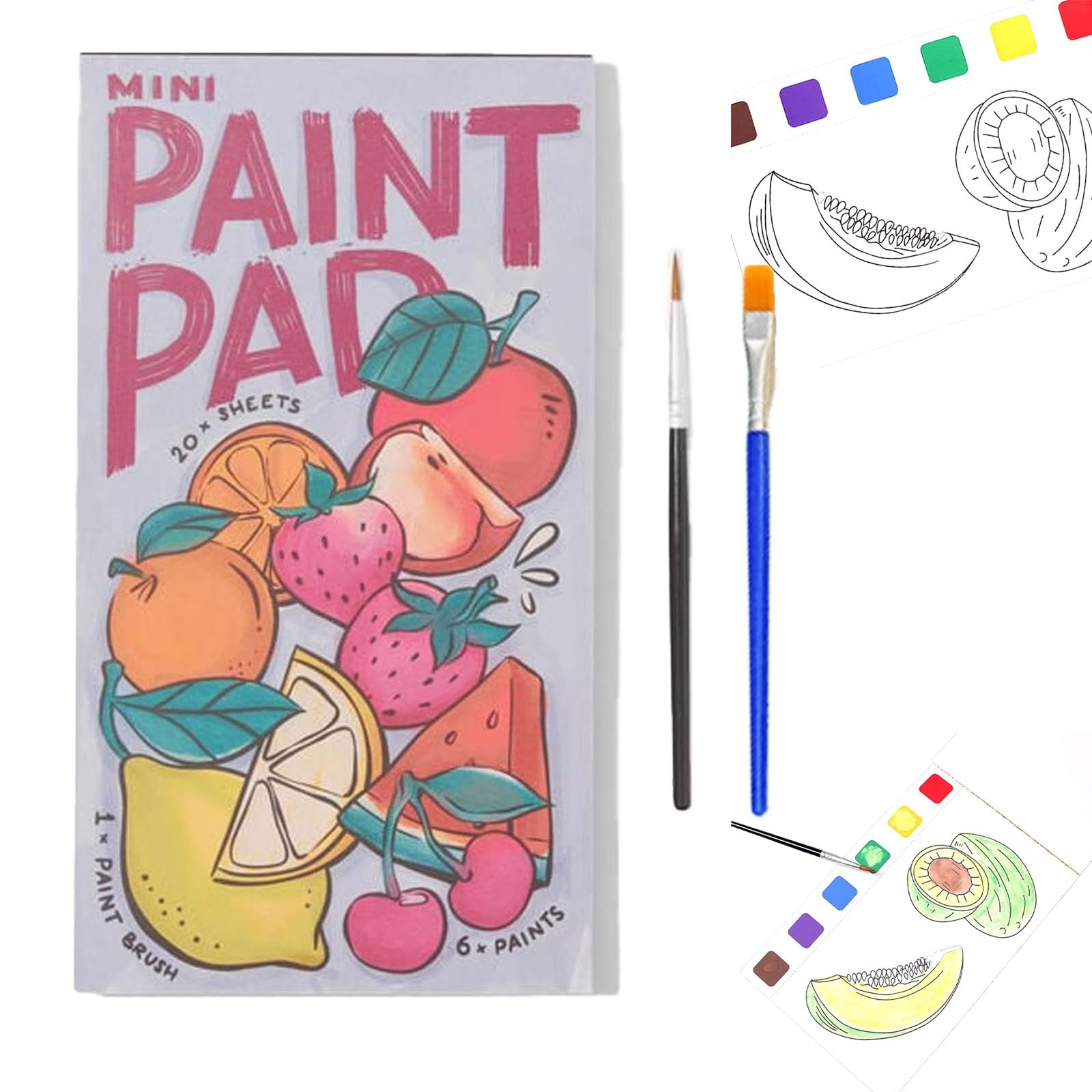 Mini Watercolor Paint Pad - Portable Pocket Watercolor Painting Book for Artists & Beginners - Perfect for Travel, Sketching & Outdoor Art