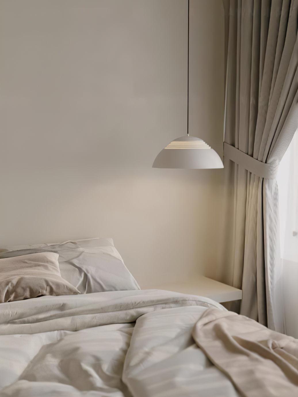 Modern Pendant Lamp with Fabric Shade - Stylish Ceiling Light for Living Room, Bedroom, or Dining Room Decor