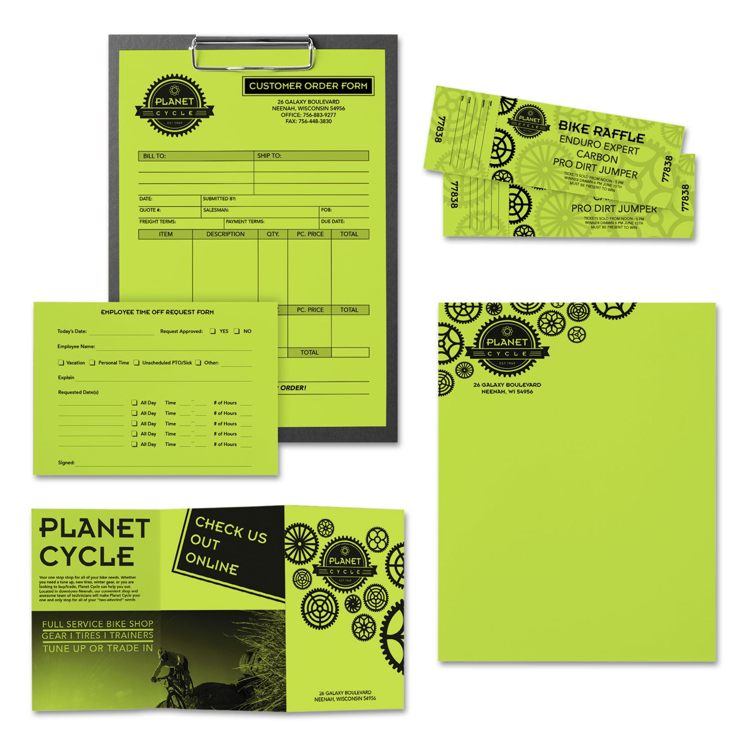 Astrobrights® Vulcan Green Colored Paper - 24 lb Bond Weight, 8.5 x 11 Inches, 500 Sheets per Ream - Perfect for Office Documents, School Projects & Creative Crafts