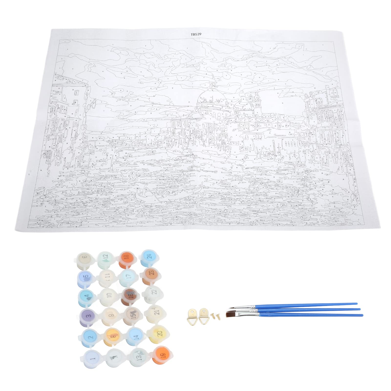 40x50cm DIY Acrylic Number Painting Kit - Eco-Friendly Oil Painting for Adults, Home & Office Decor - Perfect for Bedroom Wall Art, School Projects & Relaxation Therapy