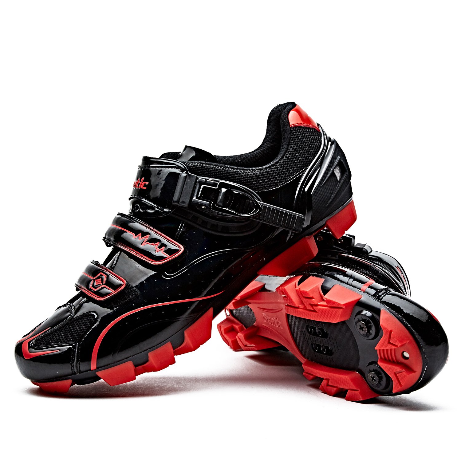 Santic Men's SPD Mountain Bike Shoes - Breathable MTB Cycling Lock Shoes for Road & Trail Riding - Perfect for Commuting, Training & Outdoor Adventures