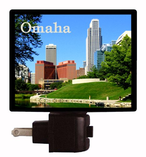 Omaha Nebraska LED Night Light - USA Travel Souvenir & Home Decor for Bedroom, Nursery, or Gift