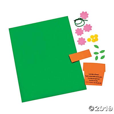 DIY Handprint Flower Craft Kit for Kids - Make 12 Personalized Mother's Day Gifts - Perfect for Preschool Art Projects & Family Keepsakes