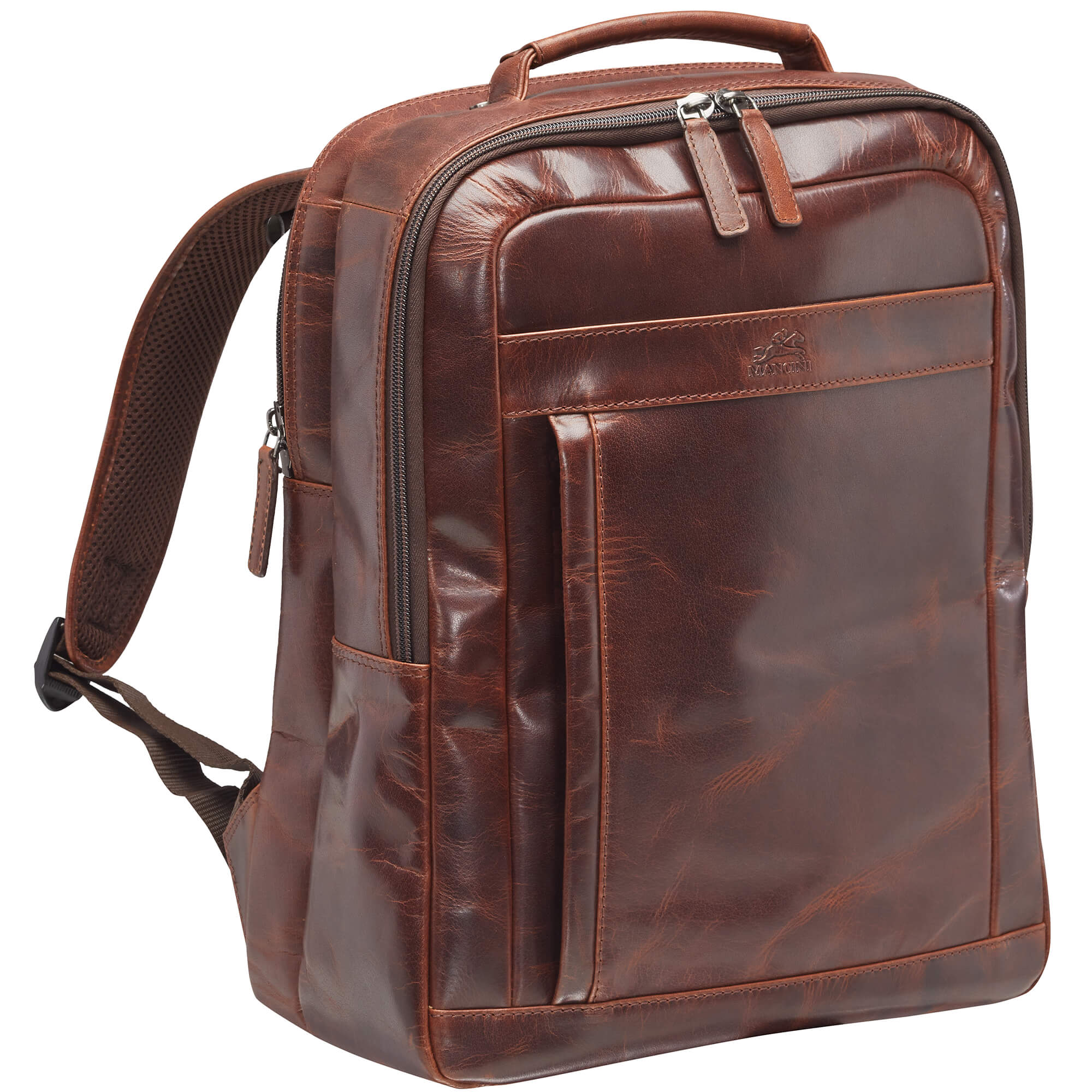 Mancini Buffalo Backpack with Dual Compartments for 15.6” Laptop - Waterproof Travel Backpack for Work, School & Outdoor Adventures
