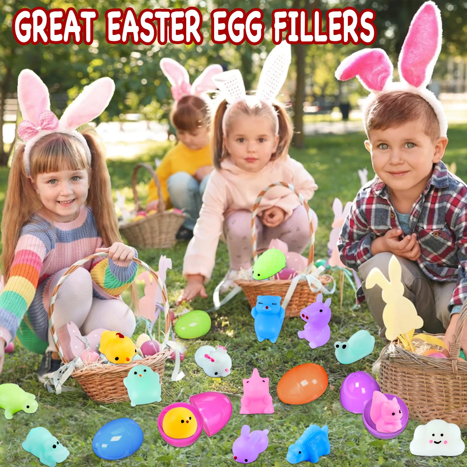 30Pcs Kawaii Squishy Toys - Cute Mochi Animal Stress Relief Toys for Kids, Easter Egg Fillers, Birthday Party Favors, Goodie Bags, Christmas Stocking Stuffers, Piñata Prizes & Classroom Rewards - Perfect for Stress Relief, Sensory Play & Party Gift Giving