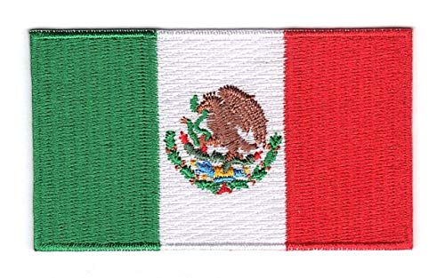 Mexico Mexican Embroidered National Flag Iron-On Patch - Embroidered Team Logo Patch for Jackets, Bags & Hats - Perfect for DIY Crafts, Cosplay & National Pride Outfits