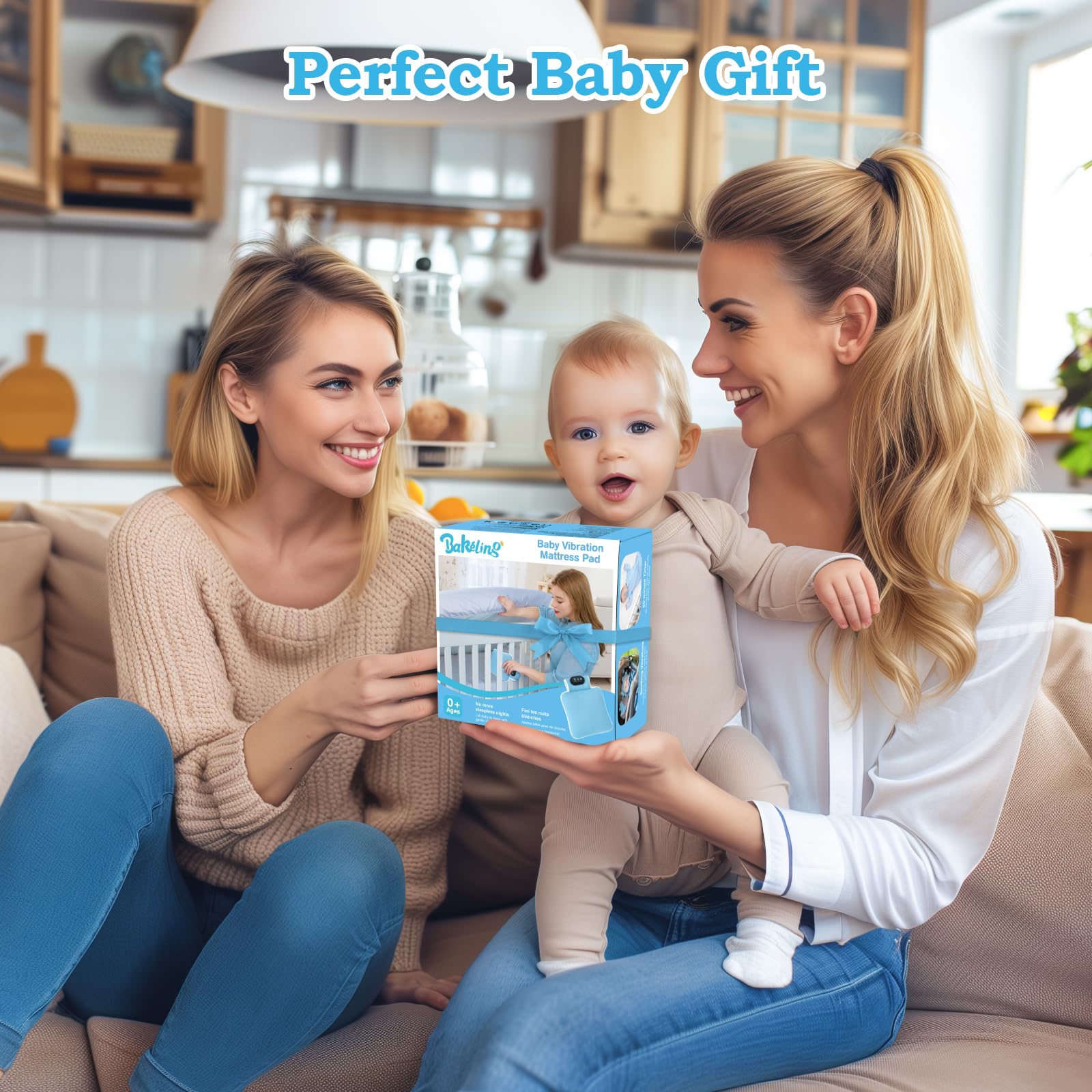 Baby Vibrating Sleep Soother with 3 Adjustable Vibration Modes & 90-Min Auto Shutoff | Portable Infant Sleep Aid for Newborns | Perfect for Nursery, Travel & Baby Showers | Improves Sleep Quality & Comfort