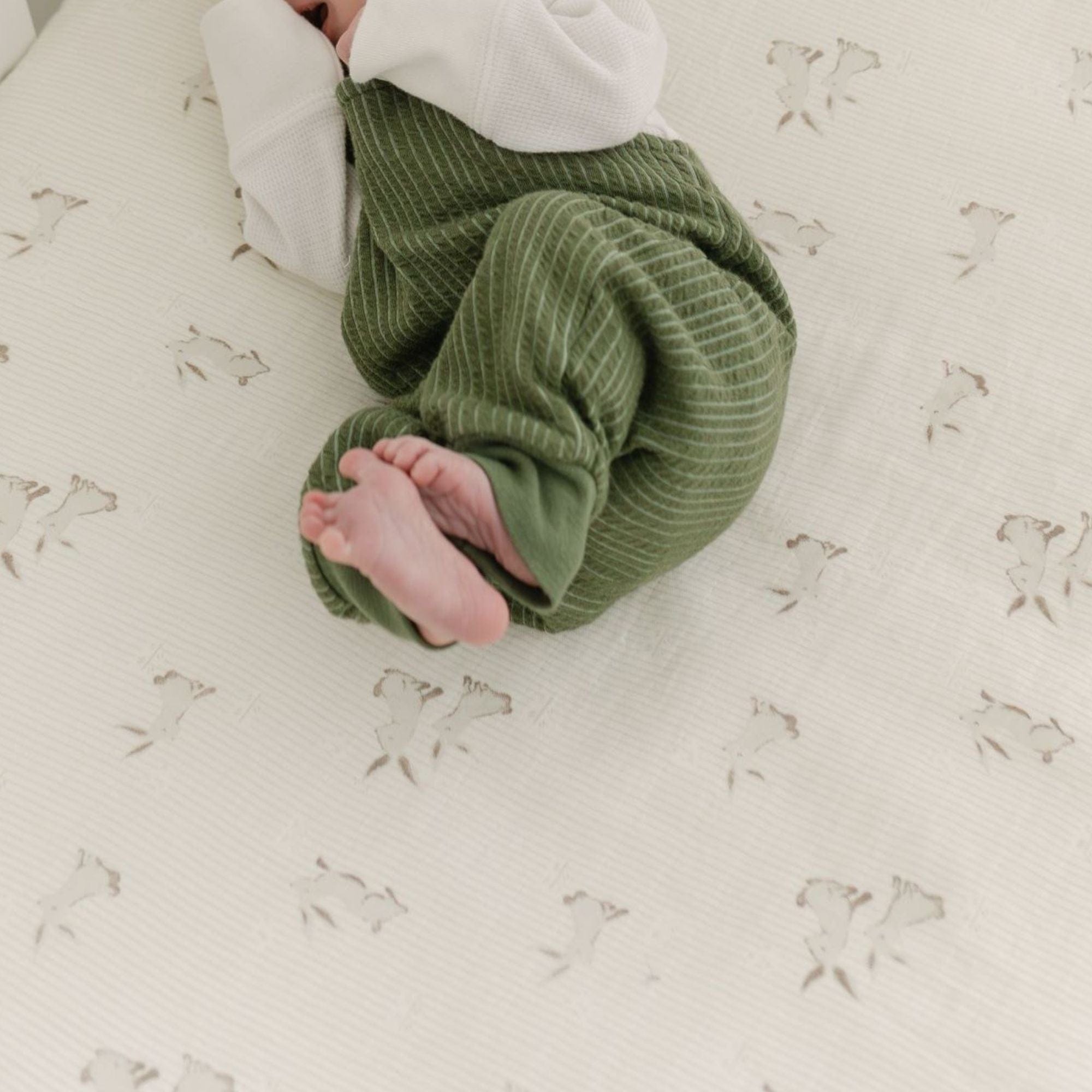 Organic Cotton Fitted Crib Sheet for Baby Cribs - Soft, Breathable & Hypoallergenic Nursery Bedding - Perfect for Newborns, Infants & Toddlers (Home, Daycare & Travel Use)