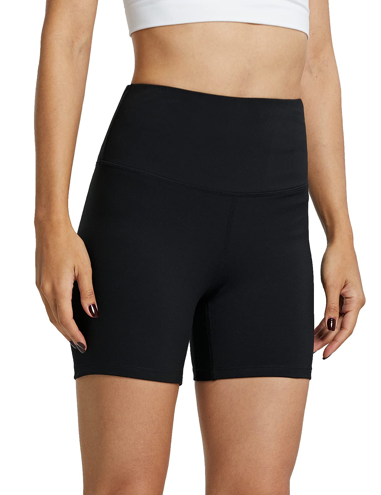 ZUTY Women's High Waisted Biker Shorts - 10