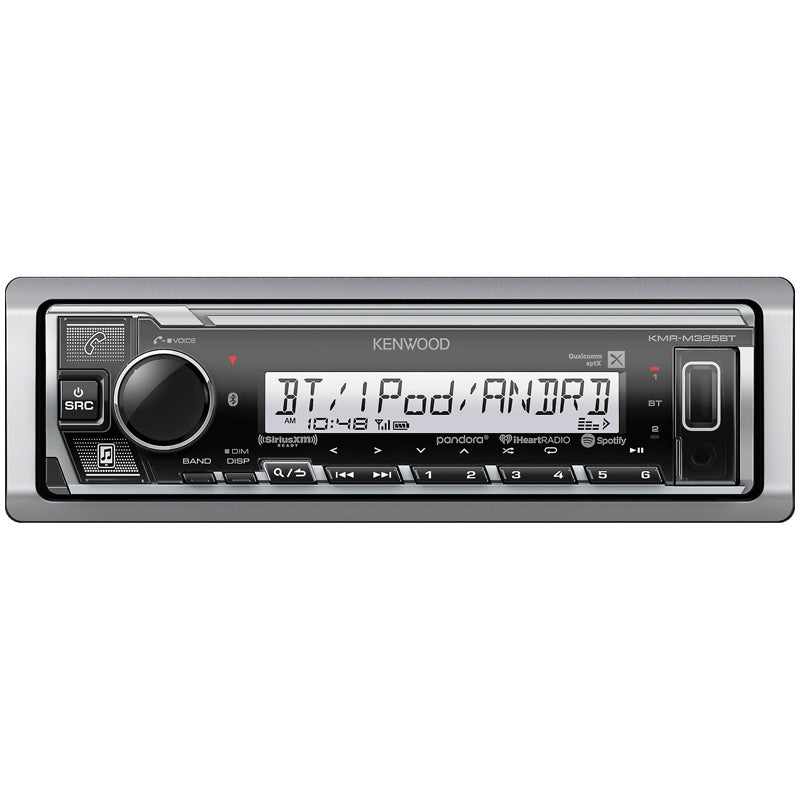 Kenwood KMR M325BT Marine Bluetooth Stereo Receiver - Waterproof Audio System for Boats, Yachts & Outdoor Adventures