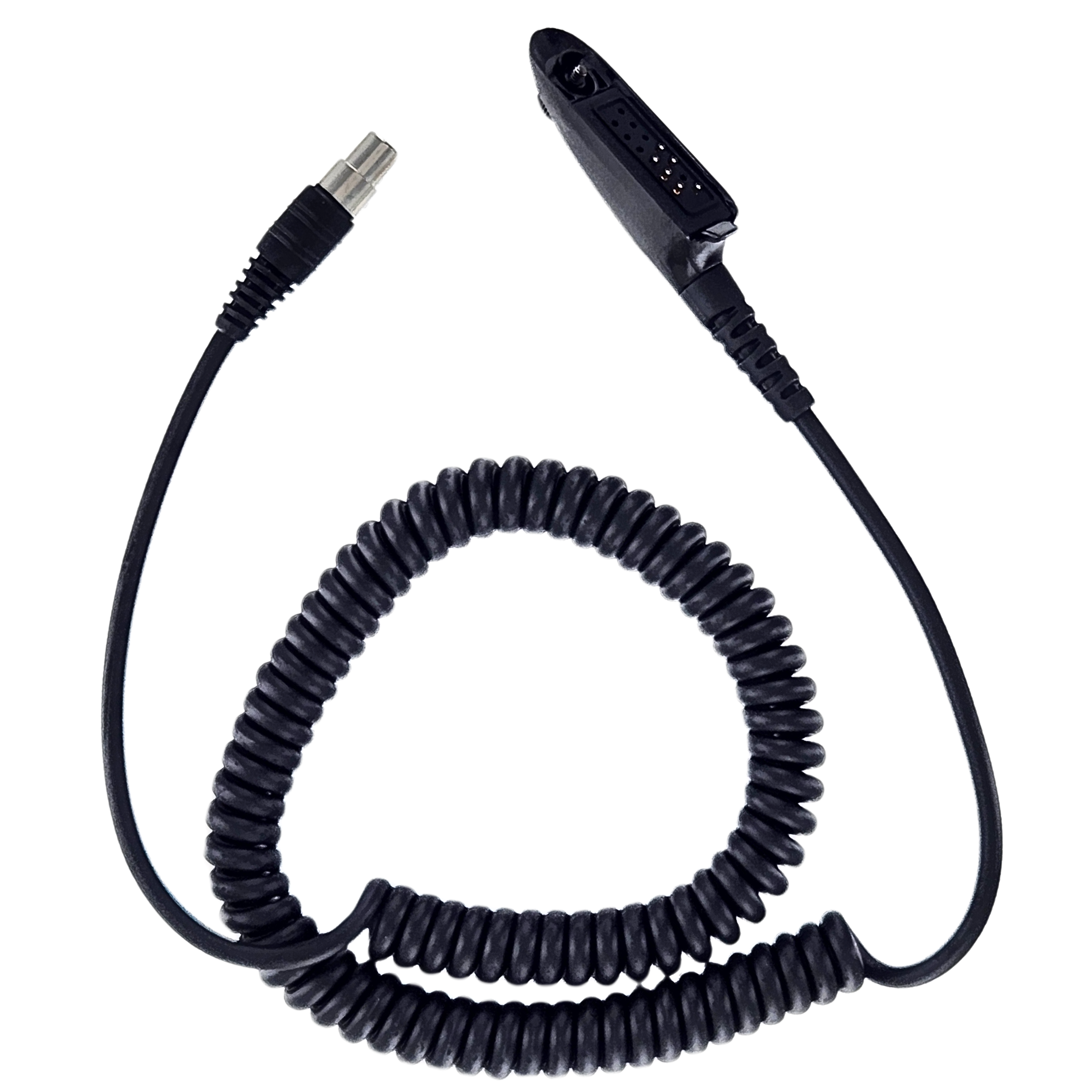 Motorola HT750 & 1250 Series Multi-Pin Side Connector Headset Cable - Durable Replacement for Two-Way Radios - Perfect for Security, Construction & Emergency Communication