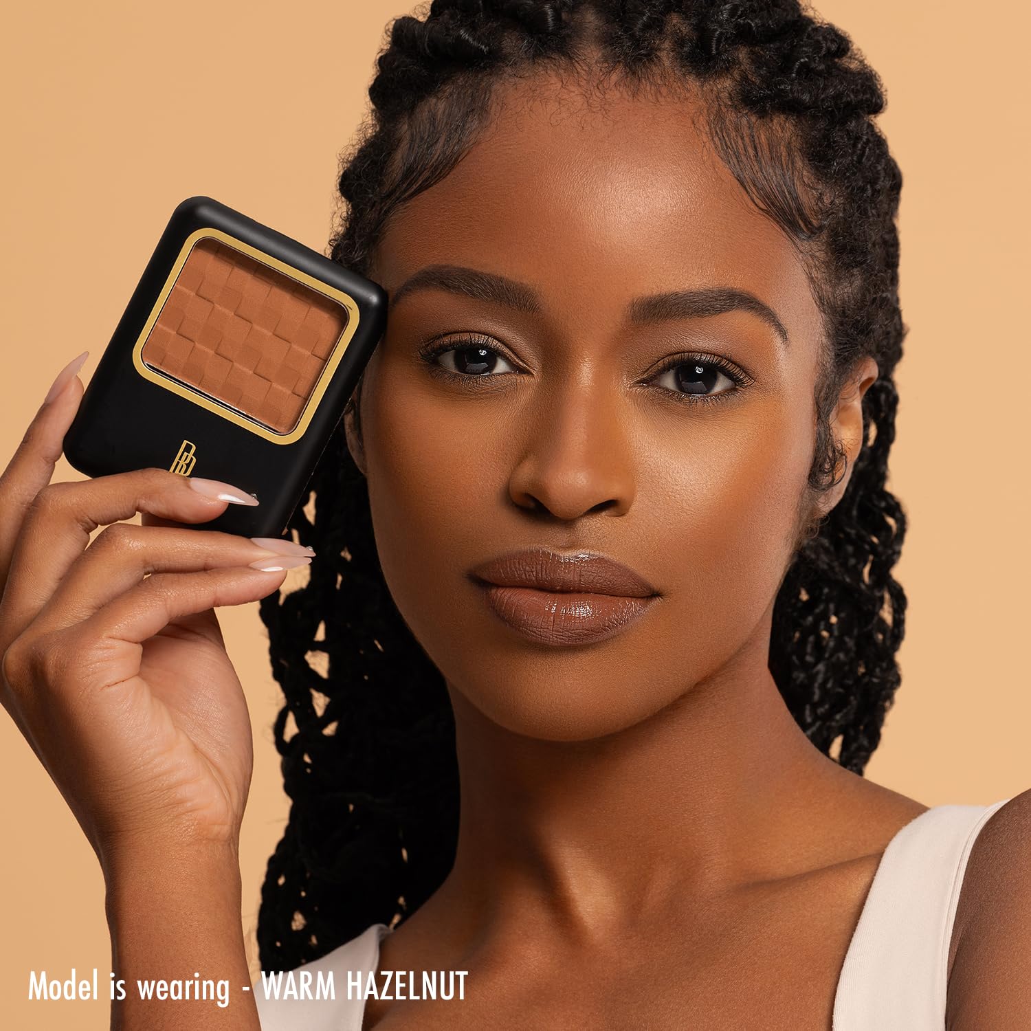 Black Radiance Pressed Powder - Deep Ebony 0.14 oz | Oil Control & Shine Reduction | Matte Finish for All-Day Wear | Perfect for Oily Skin & Touch-Ups On-The-Go