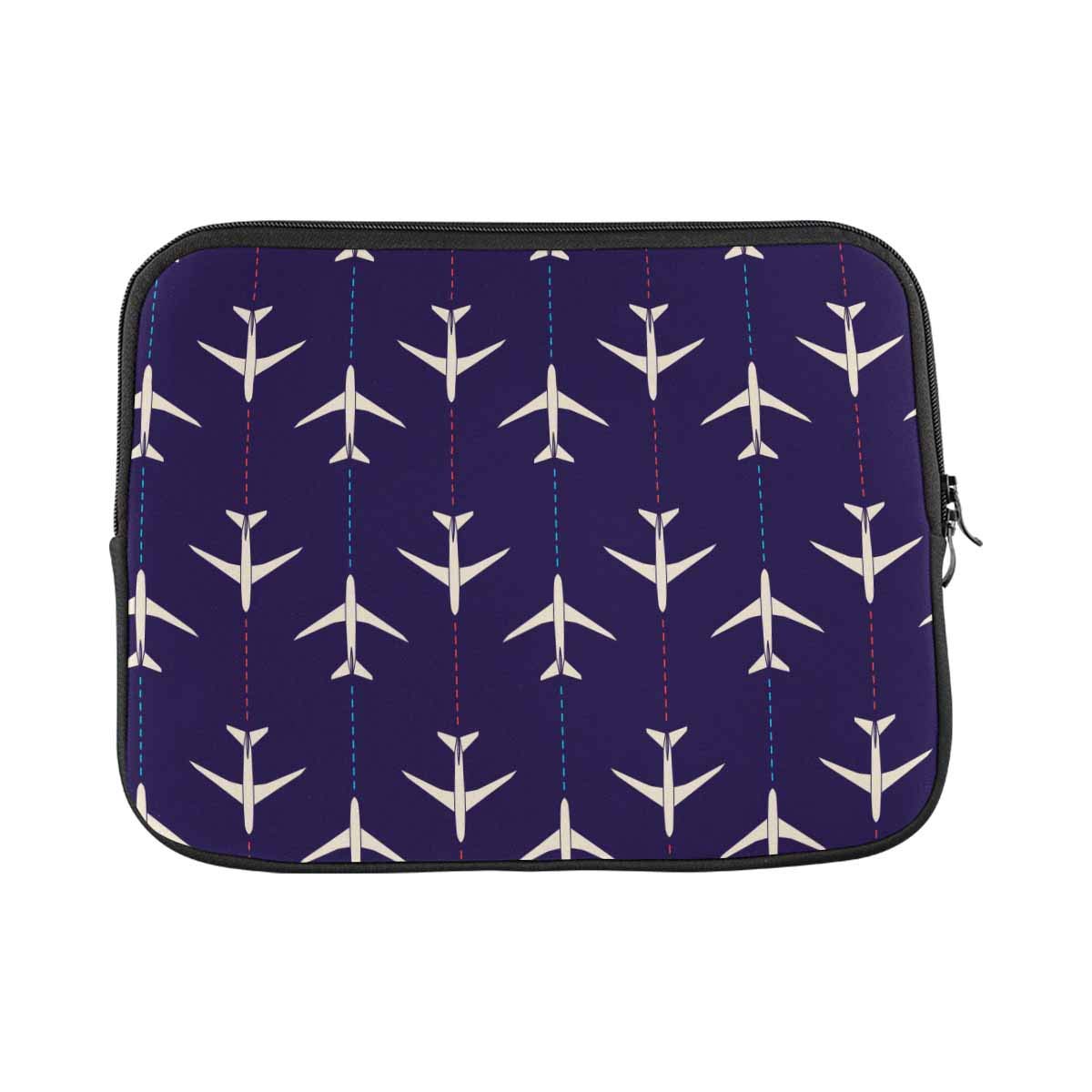 **INTERESTPRINT 11-11.6 Inch Laptop Sleeve - Water Resistant Protective Case with Airplane Design - Fits MacBook, Chromebook, Notebook - Perfect for Travel, Work & School**