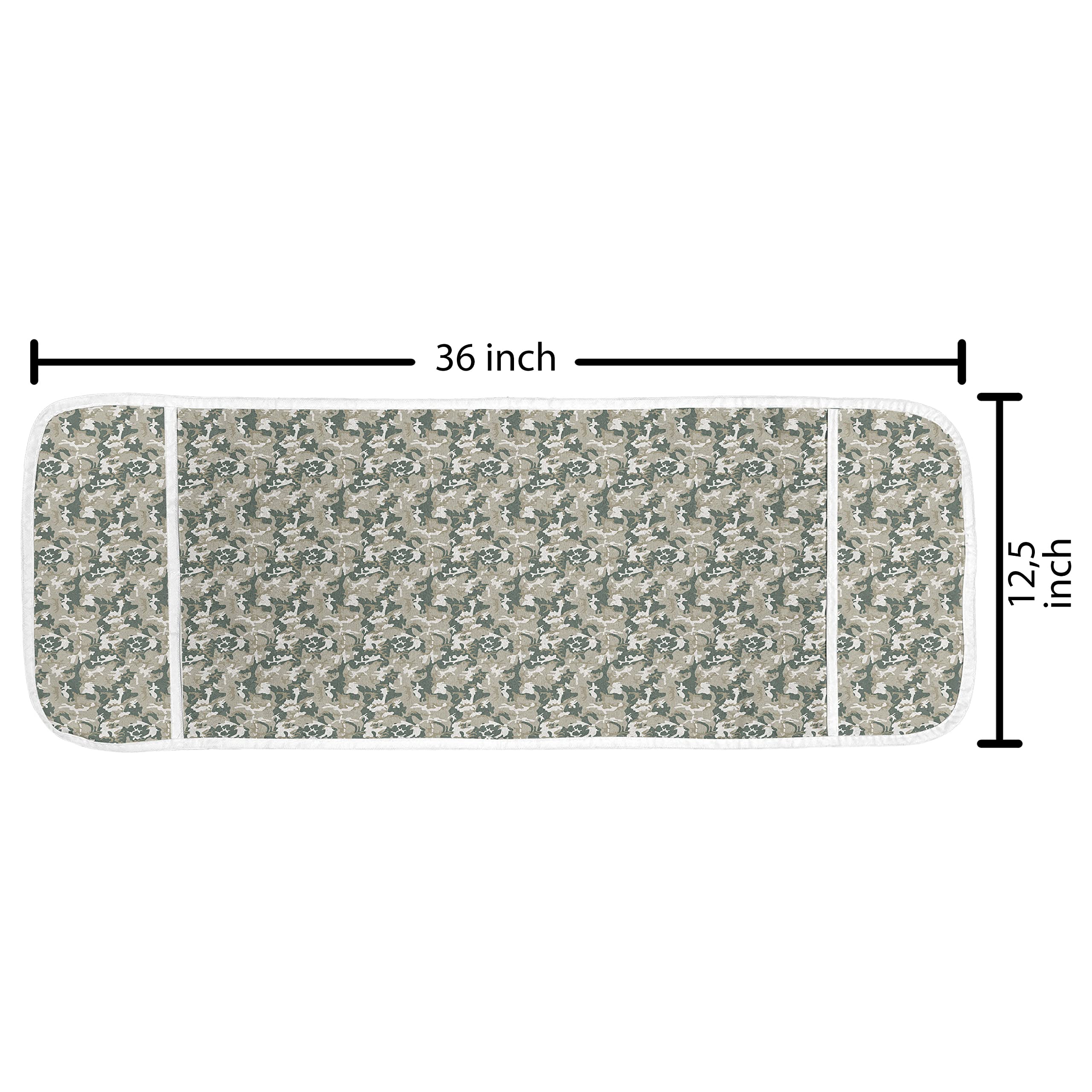 Ambesonne Camouflage Forest Microwave Oven Cover - Waterproof Kitchen Organizer with Pockets, 36