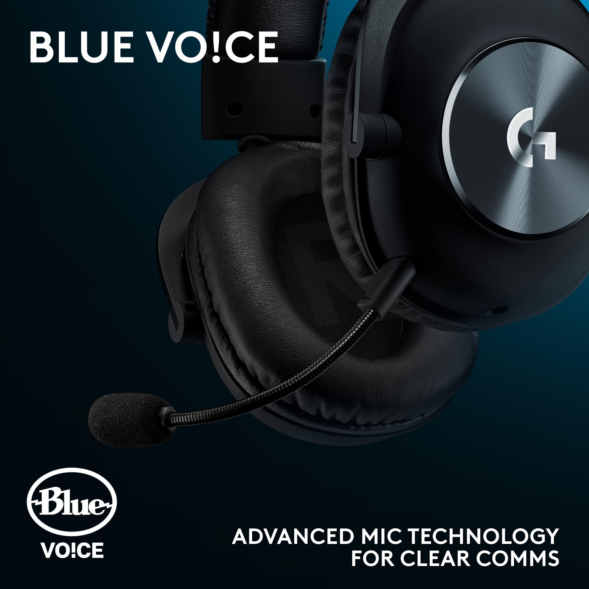 Logitech G Pro X SE Wired Gaming Headset with Blue VO!CE Mic - DTS 7.1 Surround Sound, 50mm Drivers, USB/3.5mm Aux, USB DAC - Compatible with PC, Xbox, PS5, PS4 (Black) - Perfect for Competitive Gaming & Streaming