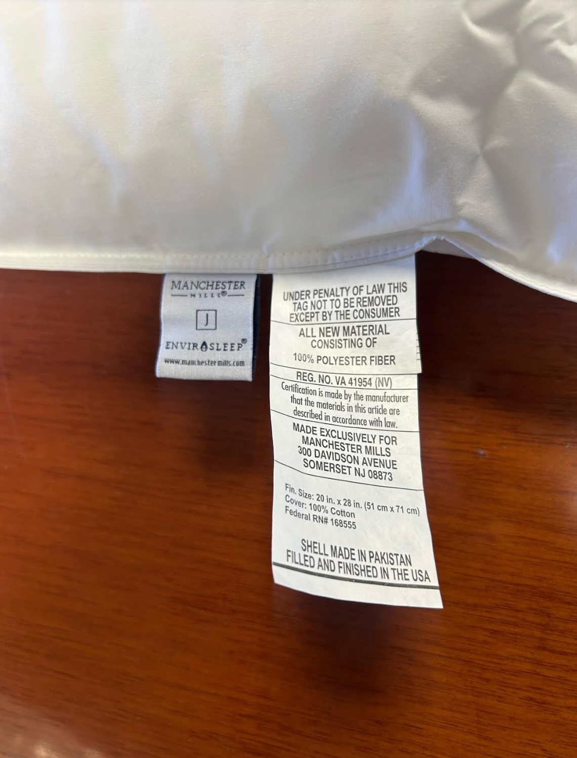 Envirosleep Dream Memories Memorelle Fiber Fill Pillow - Hypoallergenic & Supportive for Side, Back & Stomach Sleepers - Perfect for Home, Travel & Guest Rooms