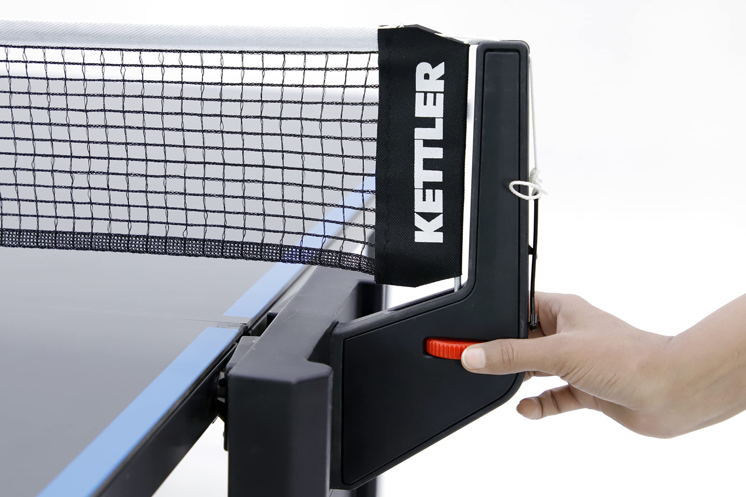 KETTLER Outdoor 4-Player Table Tennis Table with 2 Paddles & Balls - Perfect for Backyard, Patio & Family Game Nights