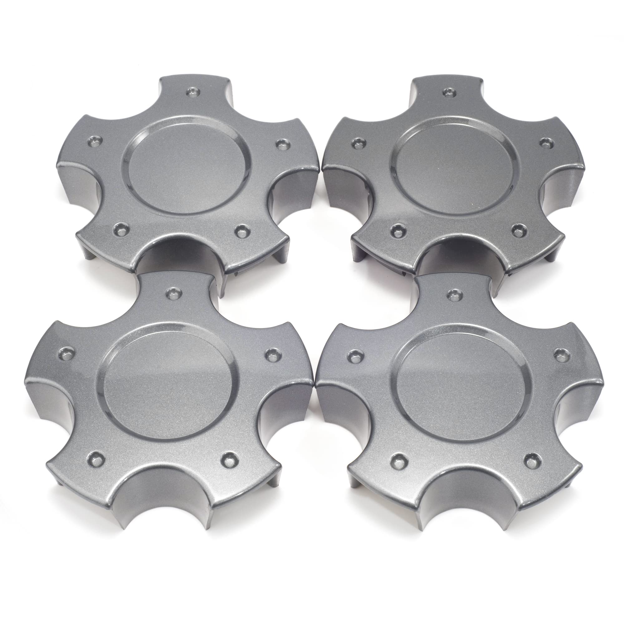 GTOWNWORKS 120mm (4.72in) Wheel Center Caps - 4 Pack Gray Hub Cap Replacement for 550243 Center Hubcaps | Perfect for Car Wheel Maintenance, DIY Auto Repair & Vehicle Customization