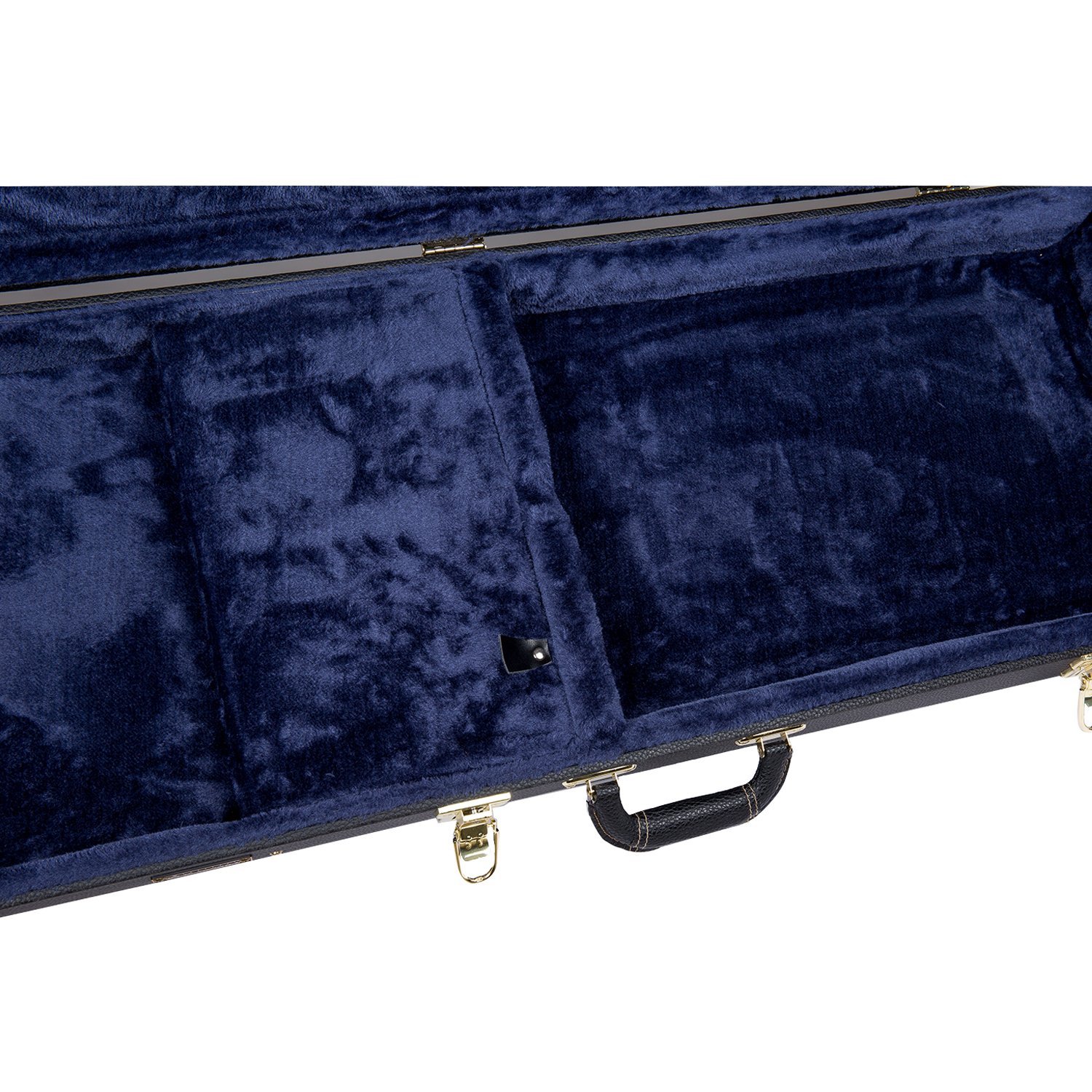 Crossrock CRW600 Deluxe Series Electric Guitar Hard Case - Premium Multi-Ply Wooden Shell with Plush Interior, Black | Perfect for Touring Musicians & Studio Guitar Protection