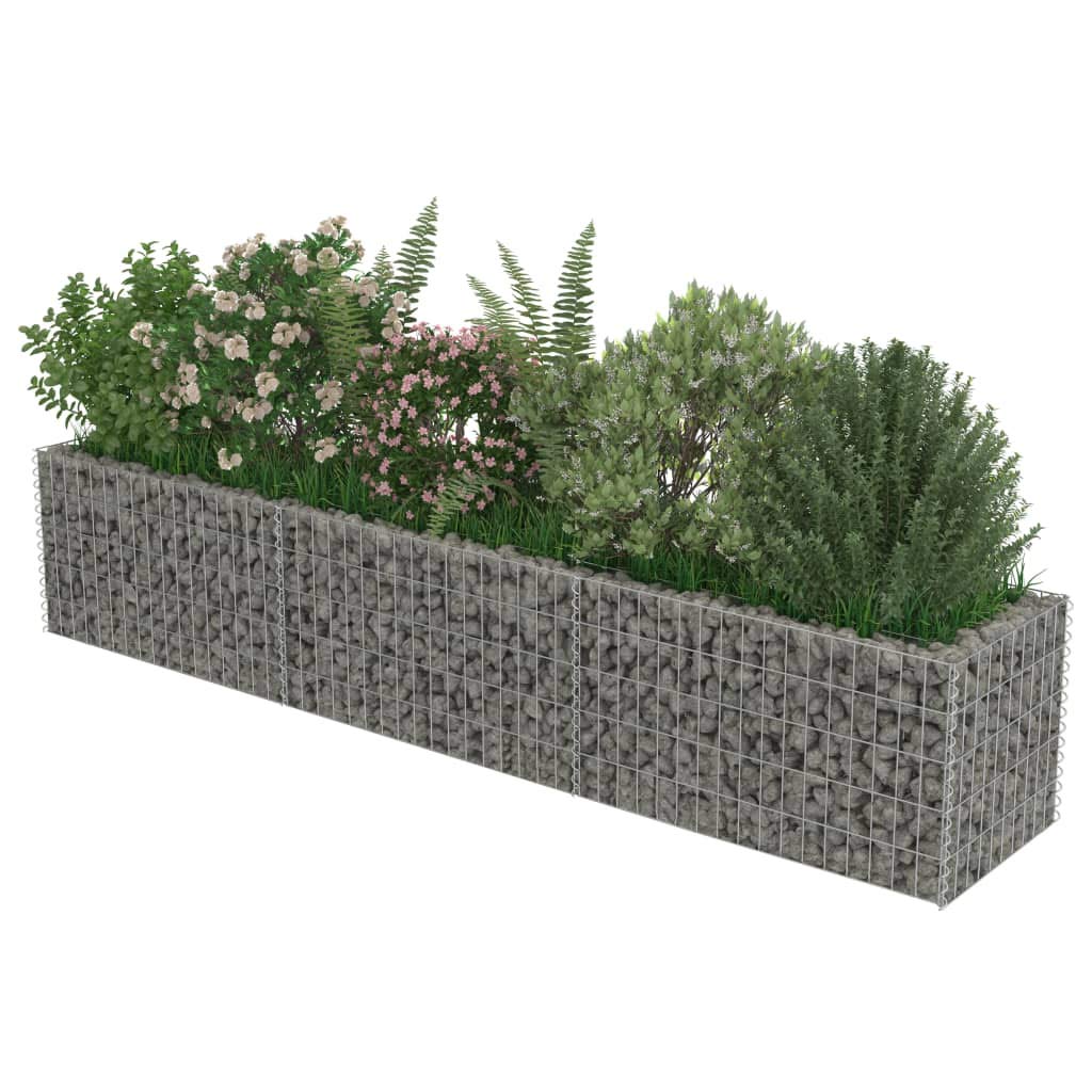 Galvanized Steel Gabion Raised Garden Bed Planter - 106.3