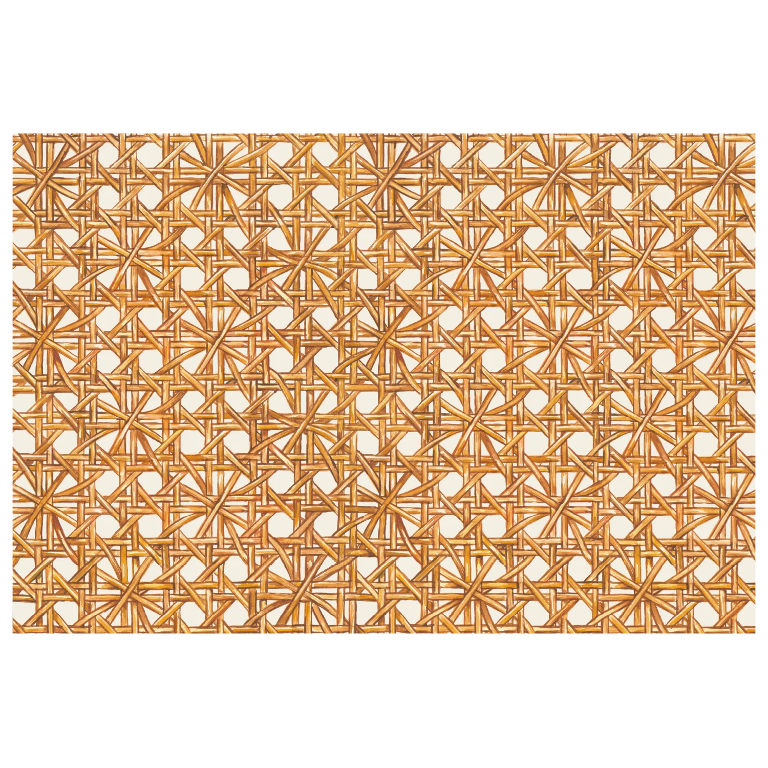 Hester & Cook Natural Rattan Weave Placemat Set - Eco-Friendly Round Table Mats for Dining, Kitchen, and Outdoor Entertaining - Perfect for Farmhouse, Boho, and Coastal Decor