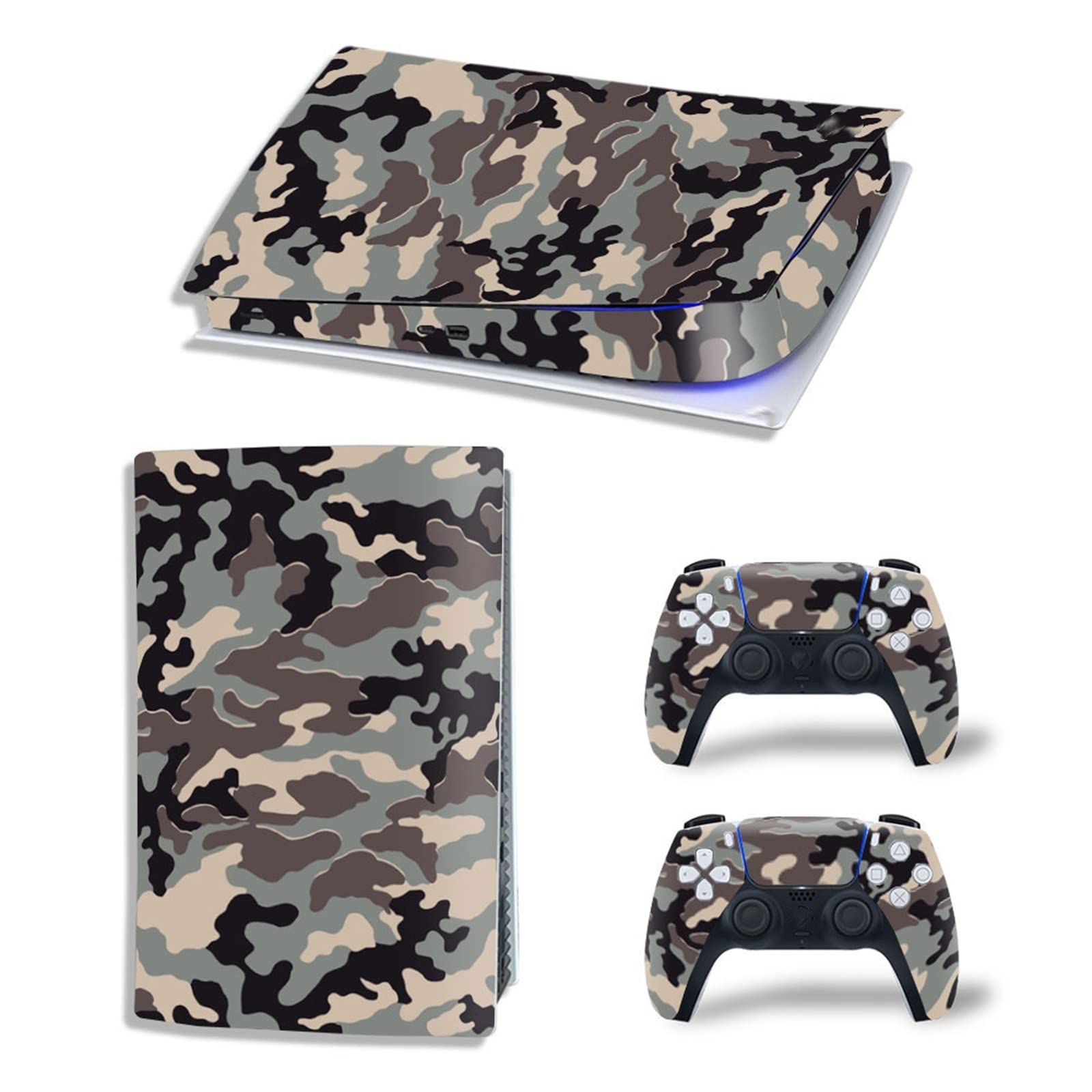 Anime PS5 Digital Edition Vinyl Skin Decal - Scratch-Resistant Console & 2 Controller Protectors - Bubble-Free Application for Gaming Setup & Collectors