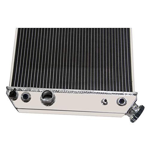 ECMRAD 3 Row Aluminum Radiator for 1982-2002 Chevy S10/S-10 Blazer V8 Swap & 1984-1990 Chevy Corvette 5.7L V8 - Includes Shroud Fans & Relay Kit - High Performance Cooling for Off-Road, Racing & Daily Driving