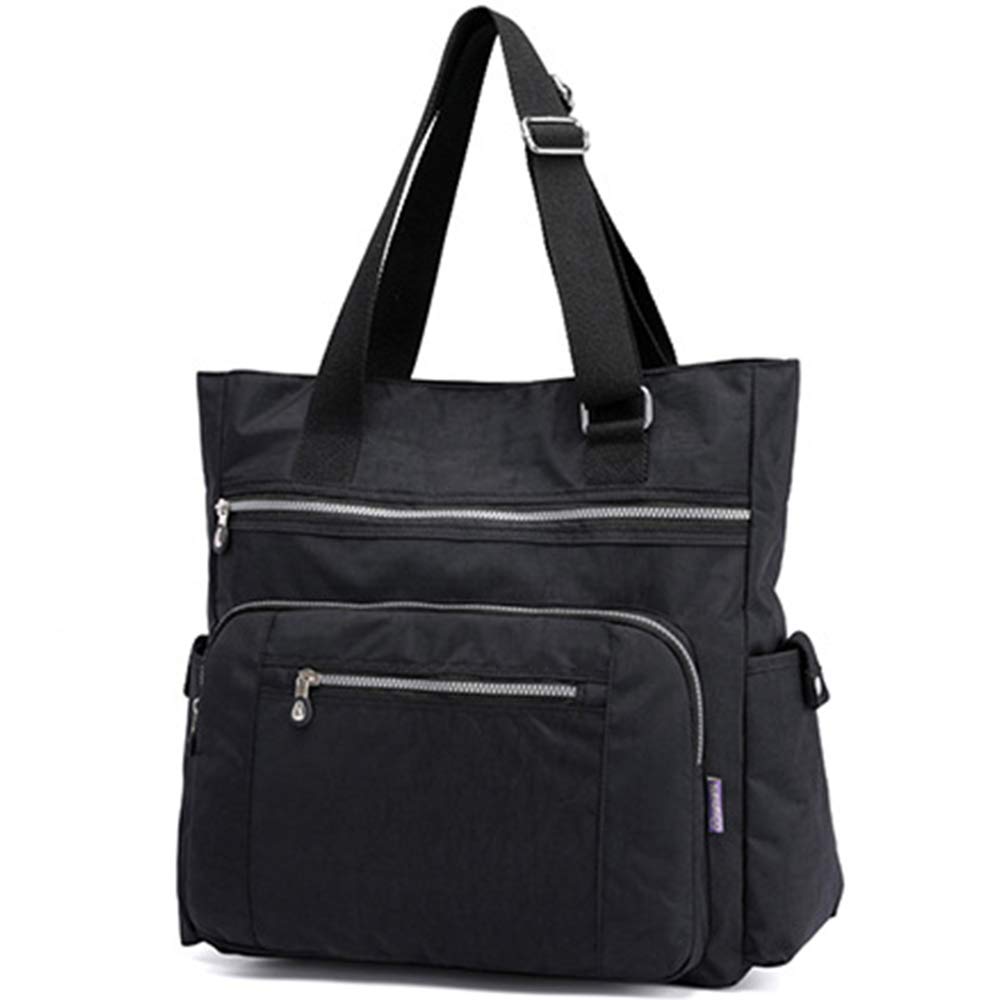 Stylish Multi-Pocket Nylon Tote Bag for Women - Large Capacity Shoulder Purse with Multiple Compartments - Perfect for Travel, Work, and Everyday Use