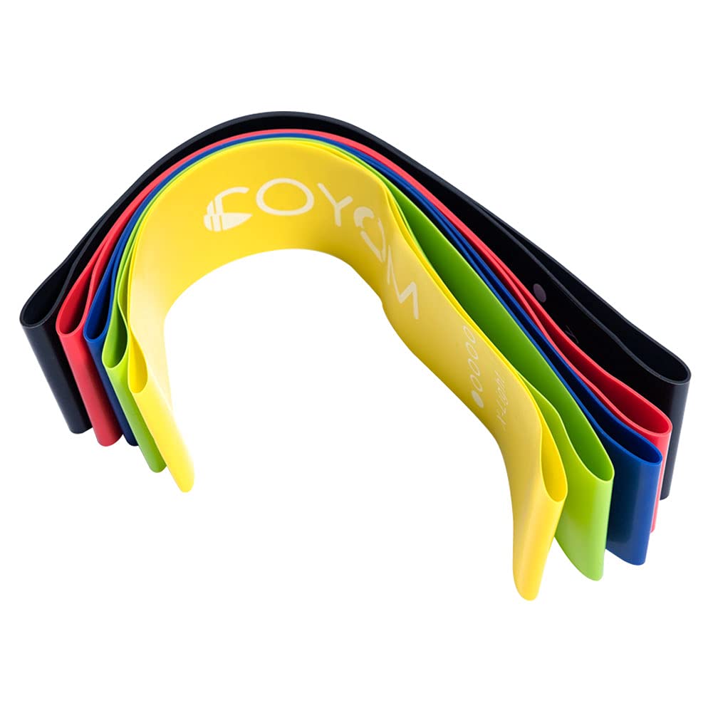 Premium Resistance Loop Bands Set for Yoga, Pilates & Home Workouts - Stretching & Physical Therapy Exercise Bands for Women & Men - Perfect for Home Gym, Fitness Training & Rehabilitation