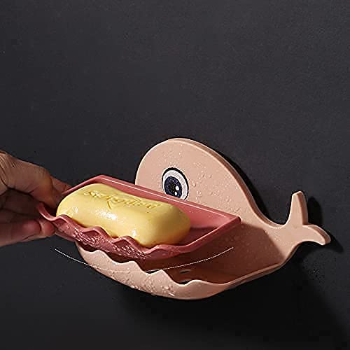 JULLY 2-Pack Silicone Body Back Scrubber Bath Brush with Fish-Shaped Soap Dish Holder - Exfoliating Shower Brush Belt for Deep Cleansing & Skin Care (Multi Color) - Perfect for Bath, Shower & Spa Relaxation