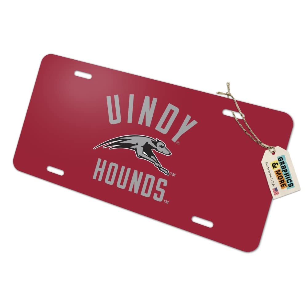 University of Indianapolis Greyhounds Novelty Metal Vanity License Plate - Perfect for Car Decoration, Dorm Room, or Tailgating Accessories