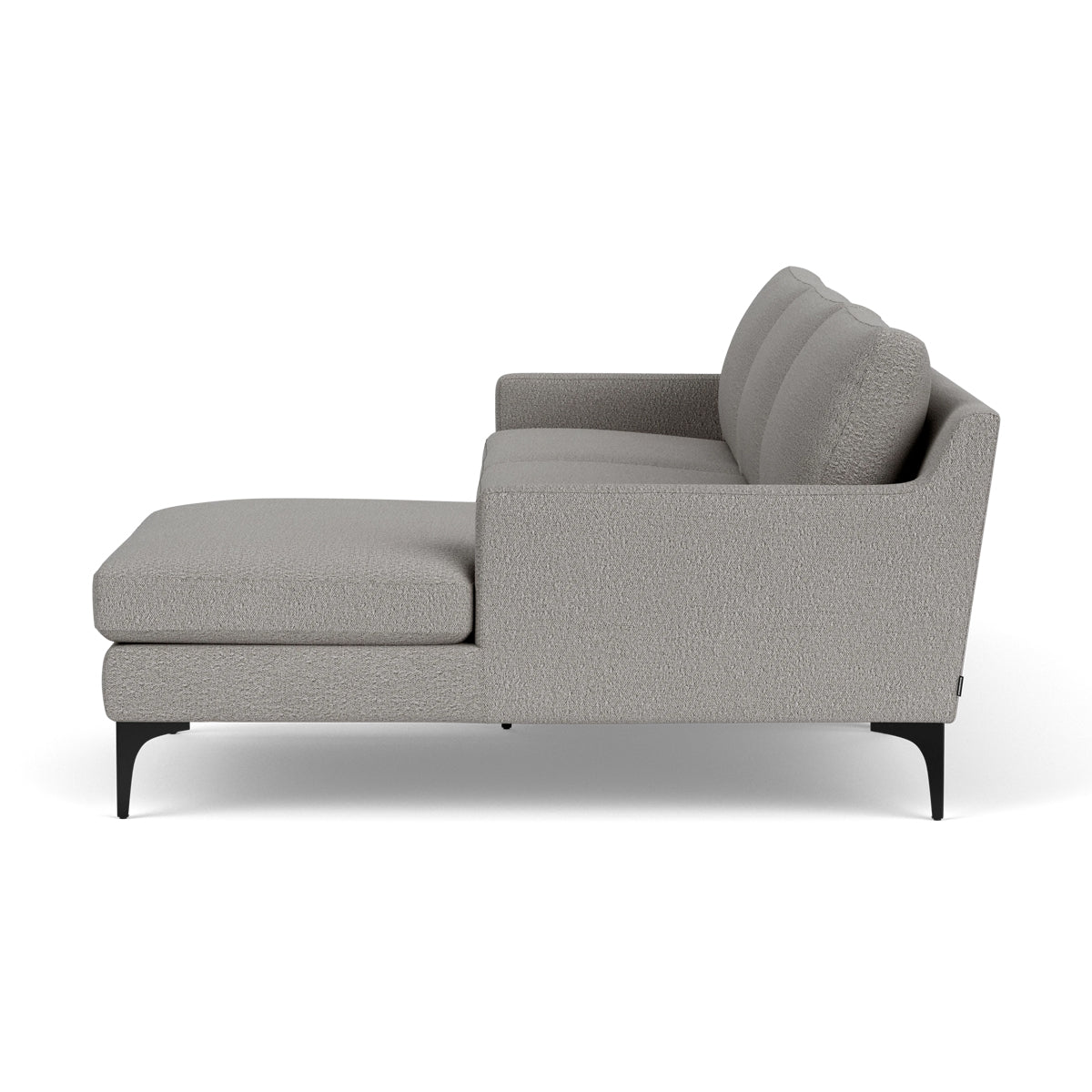 Astha Boucle Right Chaise Sofa - Modern Upholstered Sectional Couch with Chaise Lounge for Living Room, Family Room & Apartment Decor