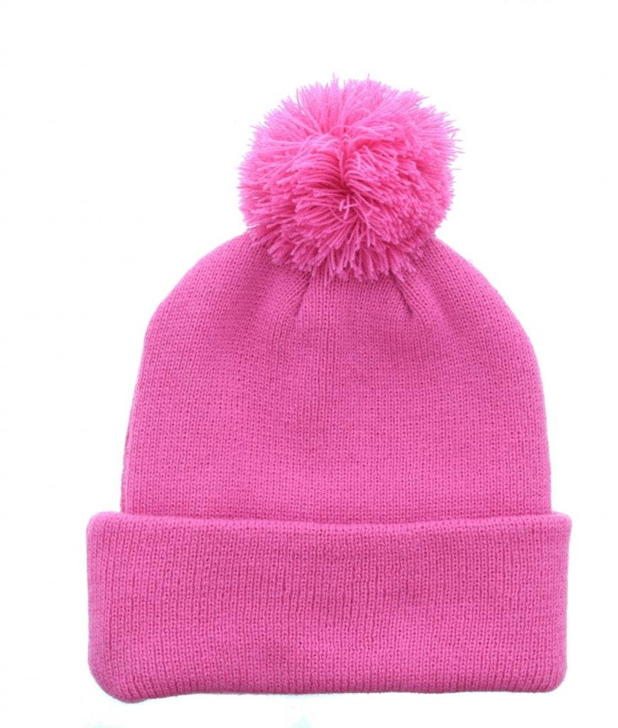 Milani Winter Plain Thick Pom Beanie with Cuff Skull Cap Hat - Warm Knit Hat for Men & Women - Perfect for Snowboarding, Skiing & Cold Weather Activities