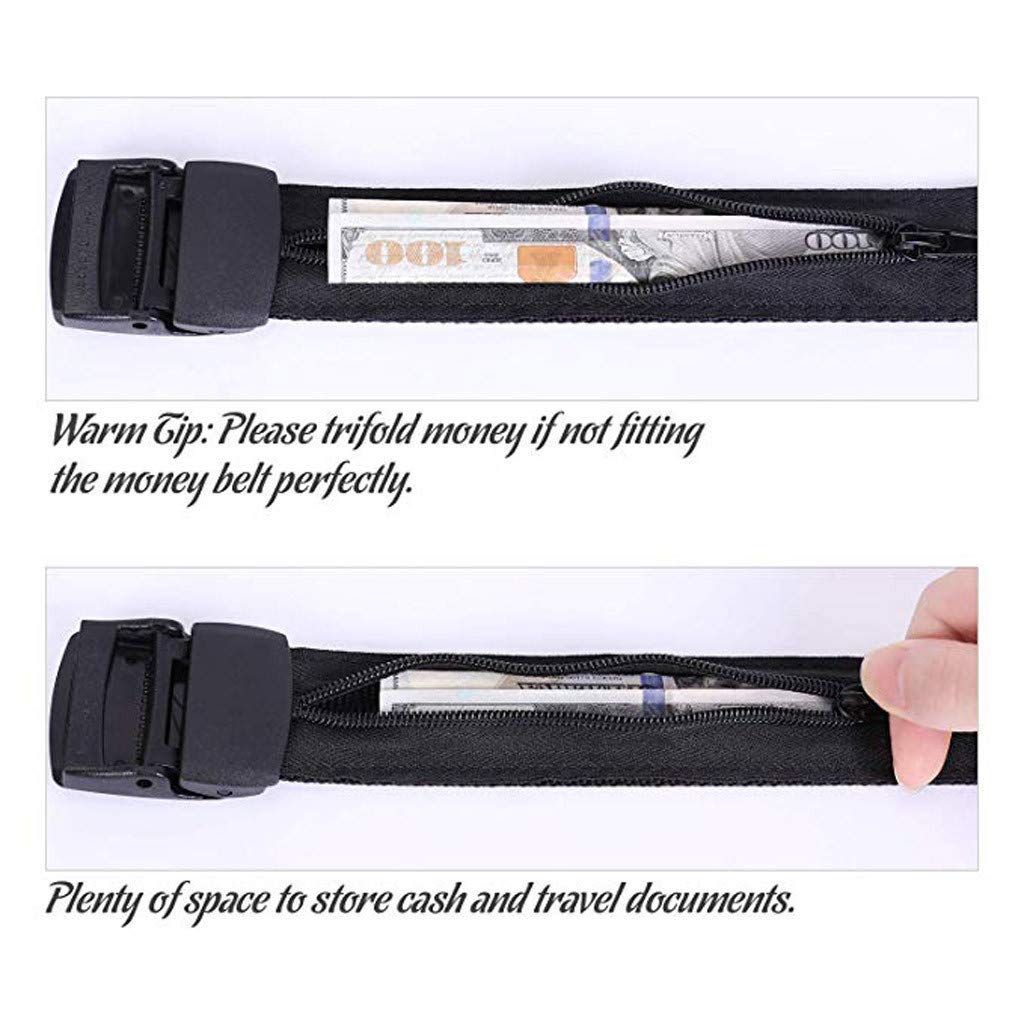 Anti-Theft Wallet Belt for Travel - Secure Hidden Money Pocket & Cash Safe Waist Strap | Fashionable Pop Design for Men & Women | Perfect for Airport Security, Hiking & Daily Commute
