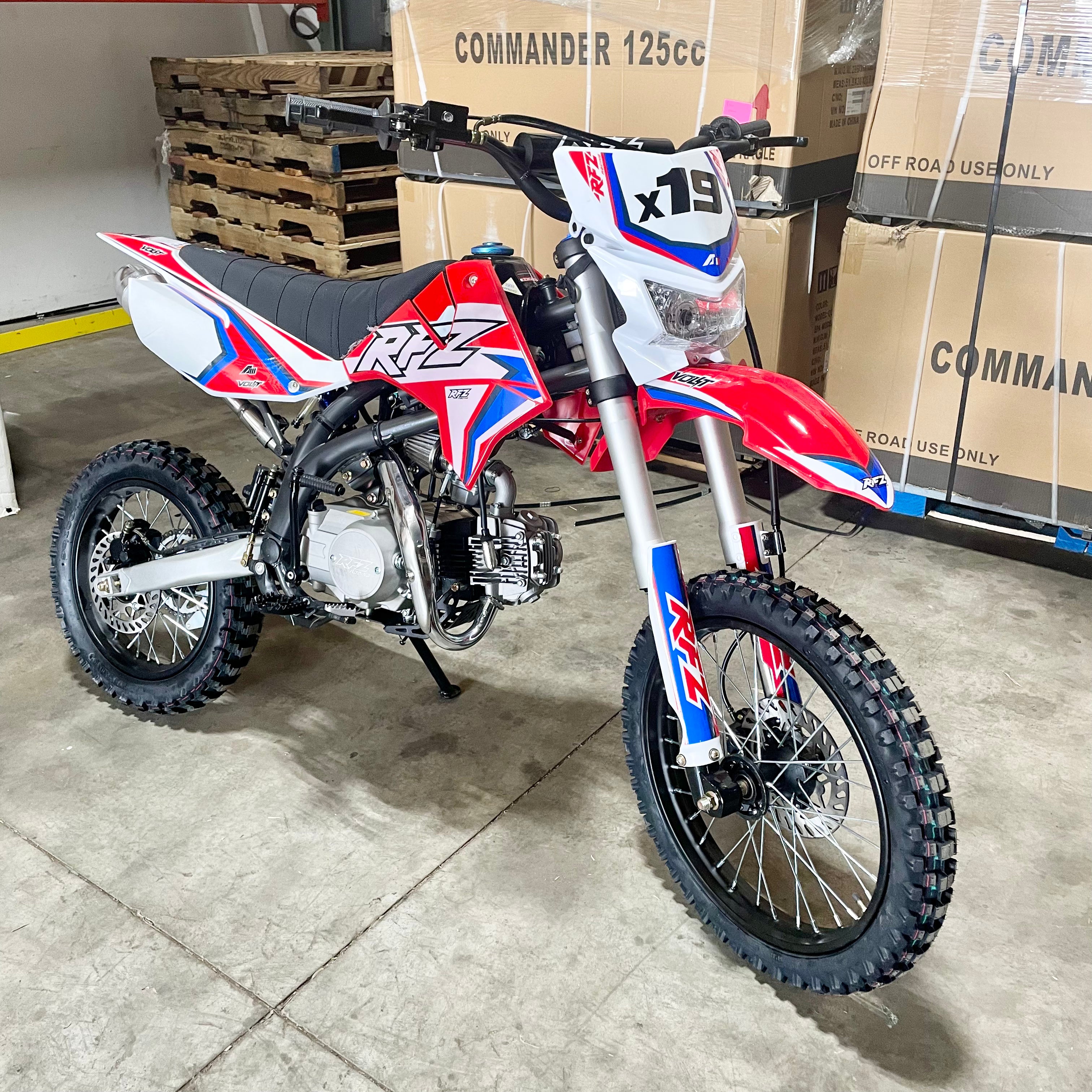 Apollo X19 125cc Dirt Bike with LED Headlight - Off-Road Motorcycle for Adults & Teens - Perfect for Trail Riding, Motocross & Backyard Adventures