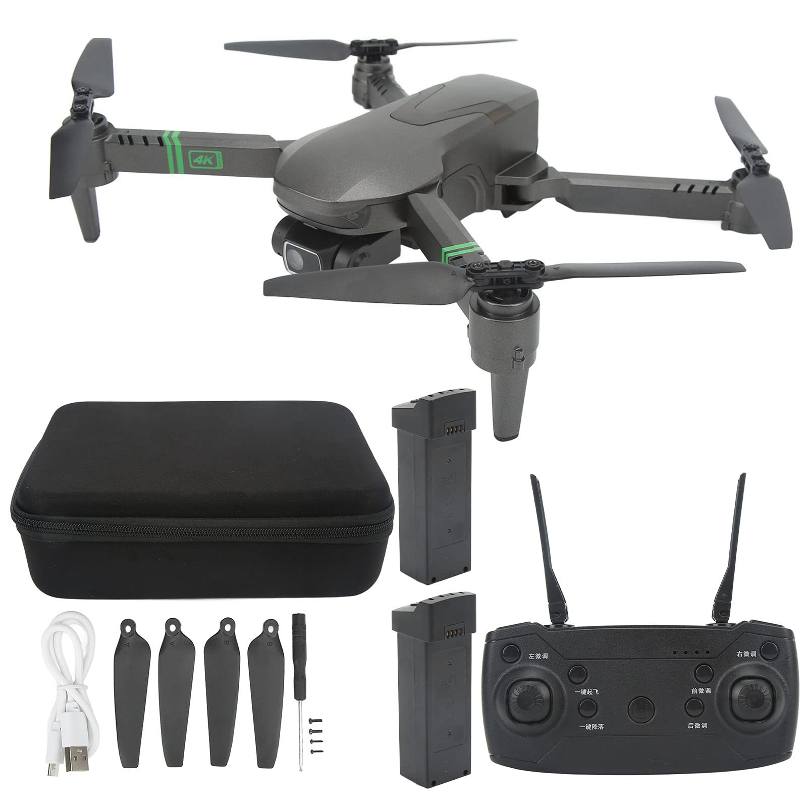RiToEasysports Mini Drone with 4K Dual Camera, Foldable RC Quadcopter with Optical Flow Positioning & App Control - Includes 3 Batteries for Extended Flight Time - Perfect for Indoor/Outdoor Aerial Photography, Kids Gifts & Beginner Drone Practice