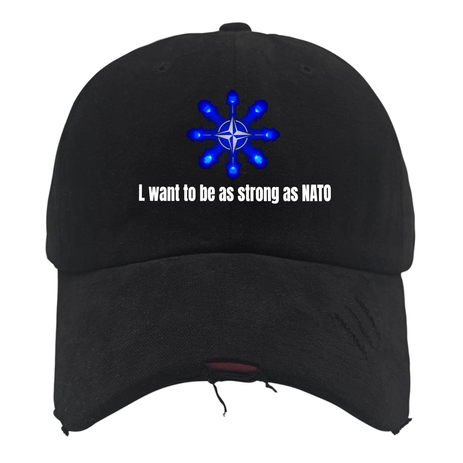 Strong as NATO Baseball Cap for Men & Women - Durable Military Style Hat for Outdoor, Hiking, and Casual Wear