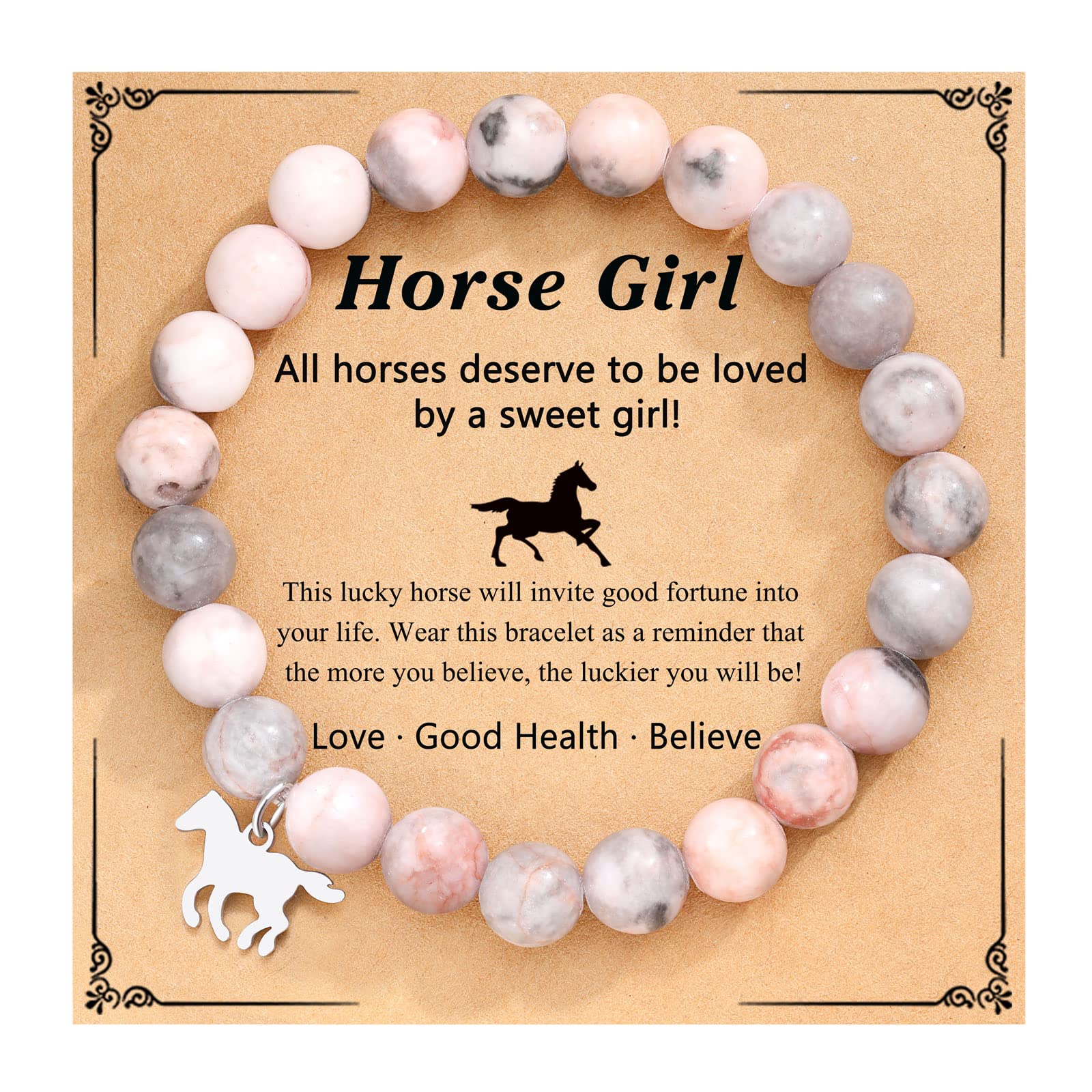 Horse Lover Bracelet for Women & Girls - Elegant Horse Jewelry Gift for Birthday, Christmas, Daughter, Granddaughter, Niece - Perfect for Equestrian Enthusiasts & Horse-Themed Parties