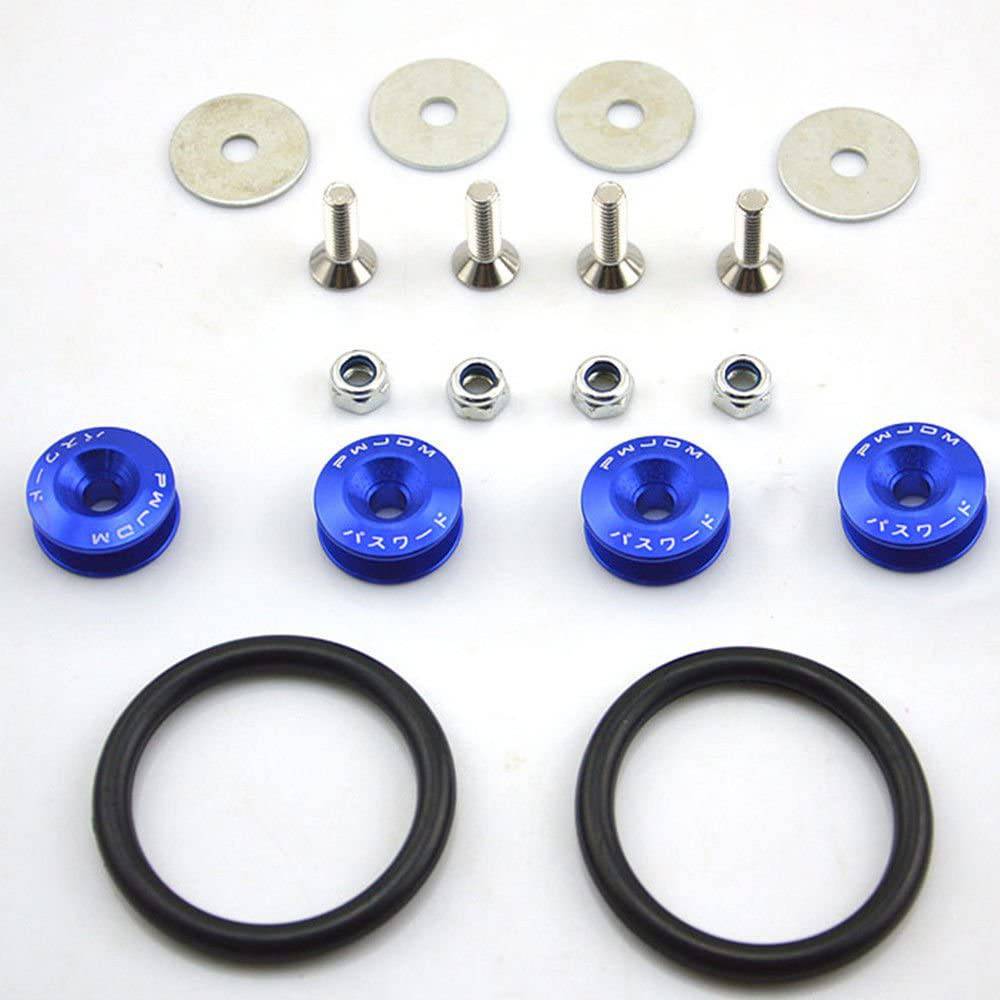 JDM Quick Release Fasteners Kit for Car Bumpers, Trunk & Fender Hatch Lids - Secure Fastening Solution for Racing, Drifting & Custom Car Modifications