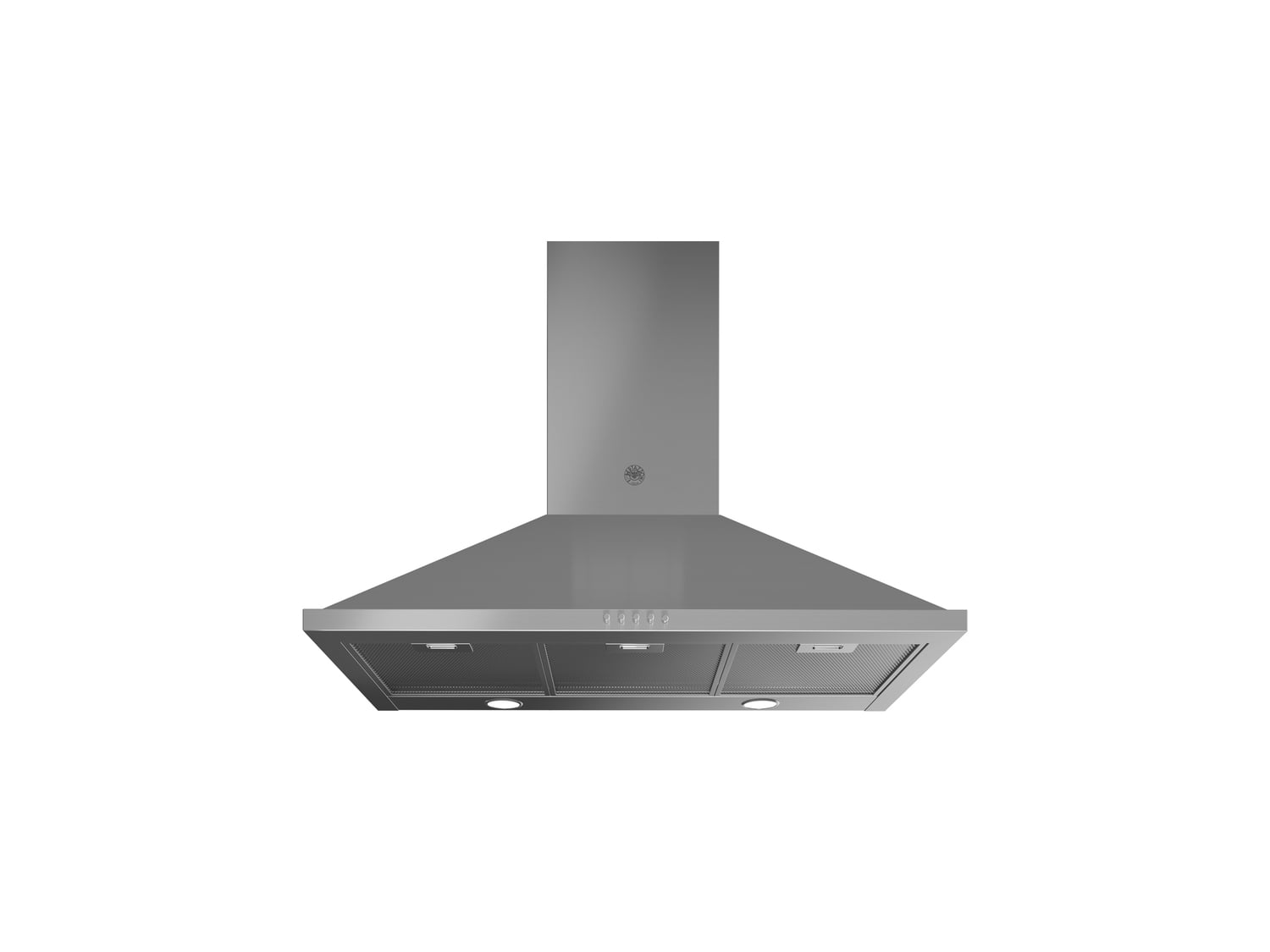 Bertazzoni KCH36XV 36-Inch Stainless Steel Chimney Range Hood - 600 CFM Powerful Ventilation for Kitchen - Ideal for Gas Stoves, Cooking, and Smoke Removal