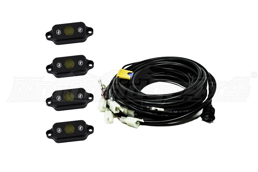 Baja Designs Rock Light Kit - 4PCS White LED Off-Road Lights for Trucks, Jeeps & ATVs - Waterproof, Durable & Bright for Night Driving & Outdoor Adventures