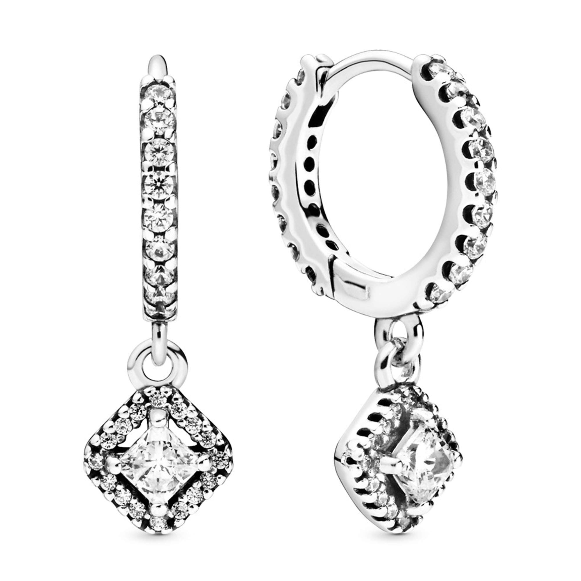 Pandora Square Sparkle Ring - Clear Cubic Zirconia CZ Jewelry for Women, Perfect for Weddings, Anniversaries & Special Occasions