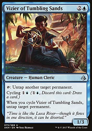 MTG Magic: The Gathering - Vizier of Tumbling Sands (75) Amonkhet AKH Card | Collectible Trading Card Game for Deck Building & Strategy | Perfect for MTG Tournaments and Casual Play
