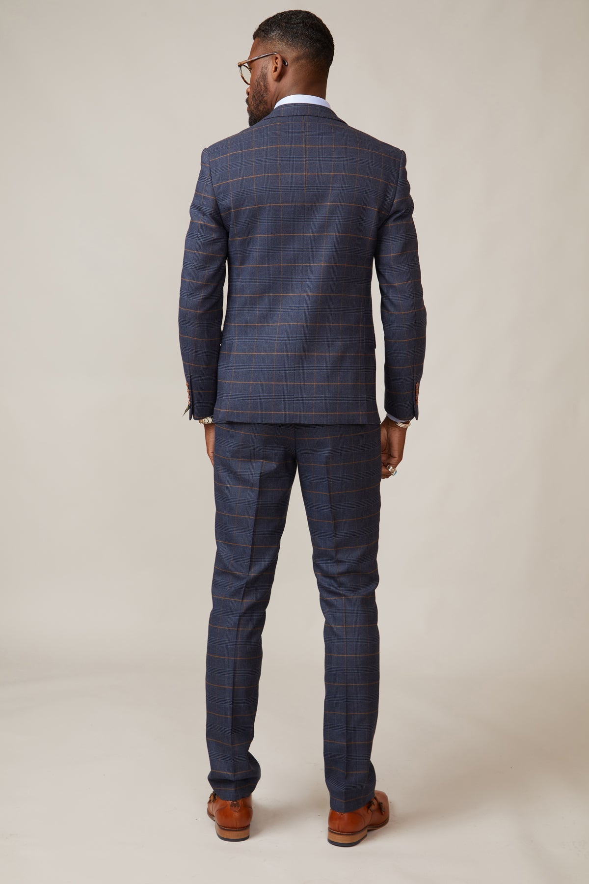 Jamie Lomas Jenson Marine Check Suit - Stylish Men's Blazer for Formal Events, Business Meetings & Red Carpet Occasions