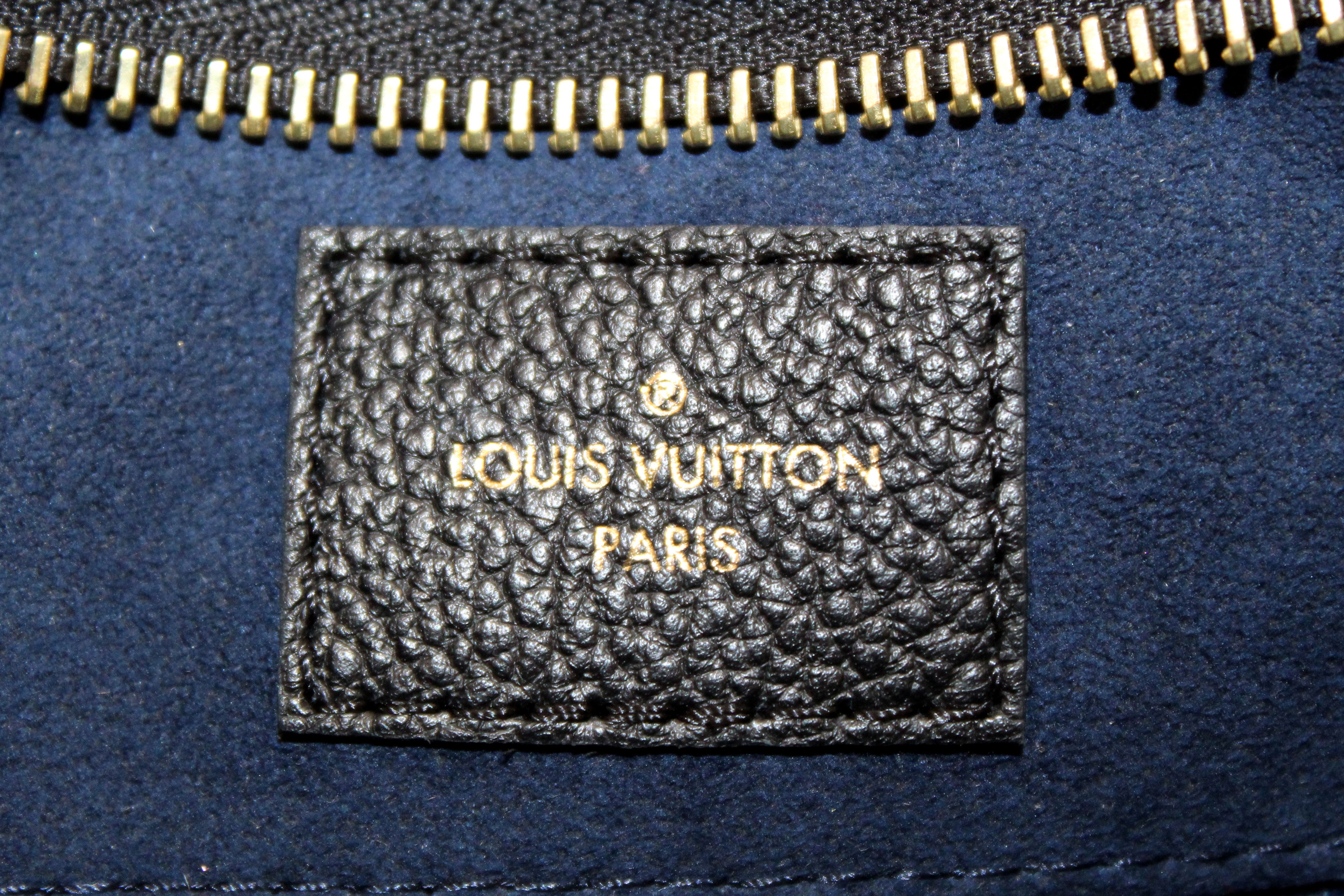 Authentic Louis Vuitton Black Monogram Empreinte Leather CarryAll PM Bag - Luxury Designer Handbag for Women, Perfect for Work, Travel & Everyday Use