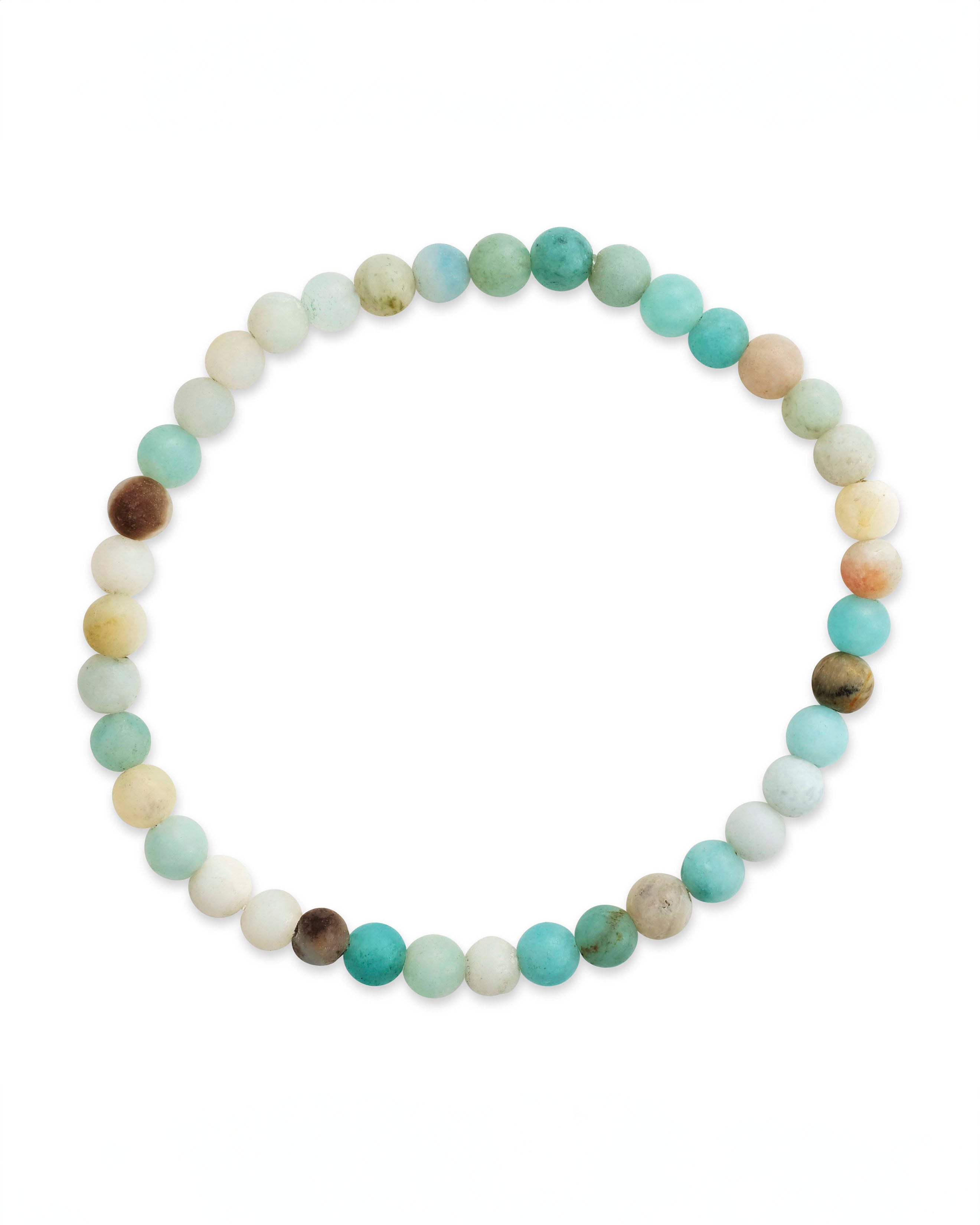 Amazonite Quartz Stretch Bracelet for Women - Healing Crystal Beaded Elastic Wristband - Perfect for Meditation, Yoga & Spiritual Healing