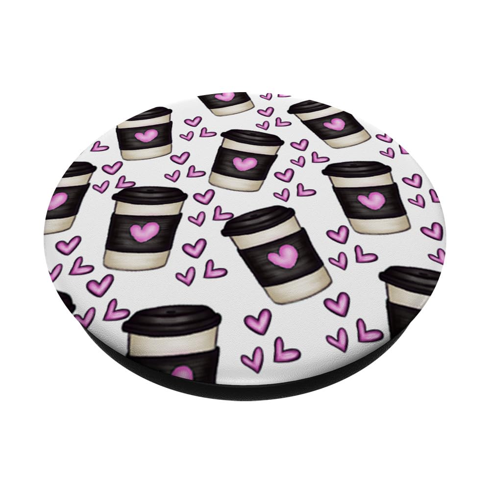 Coffee Lover PopSockets PopGrip - Swappable Phone Grip & Stand for iPhone, Samsung, Tablets | Perfect for Selfies, Videos, and Hands-Free Use
