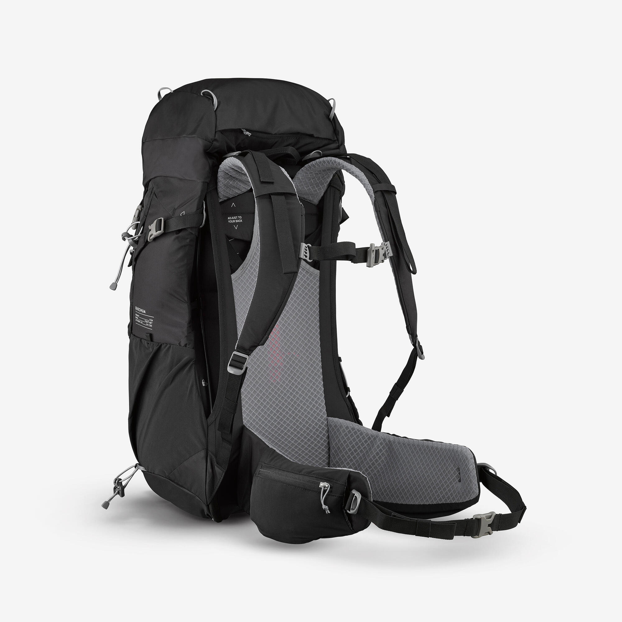 Quechua MH500 38L Lightweight Hiking Backpack for Men & Women - Water-Resistant Trekking Bag for Outdoor Adventures, Camping & Travel
