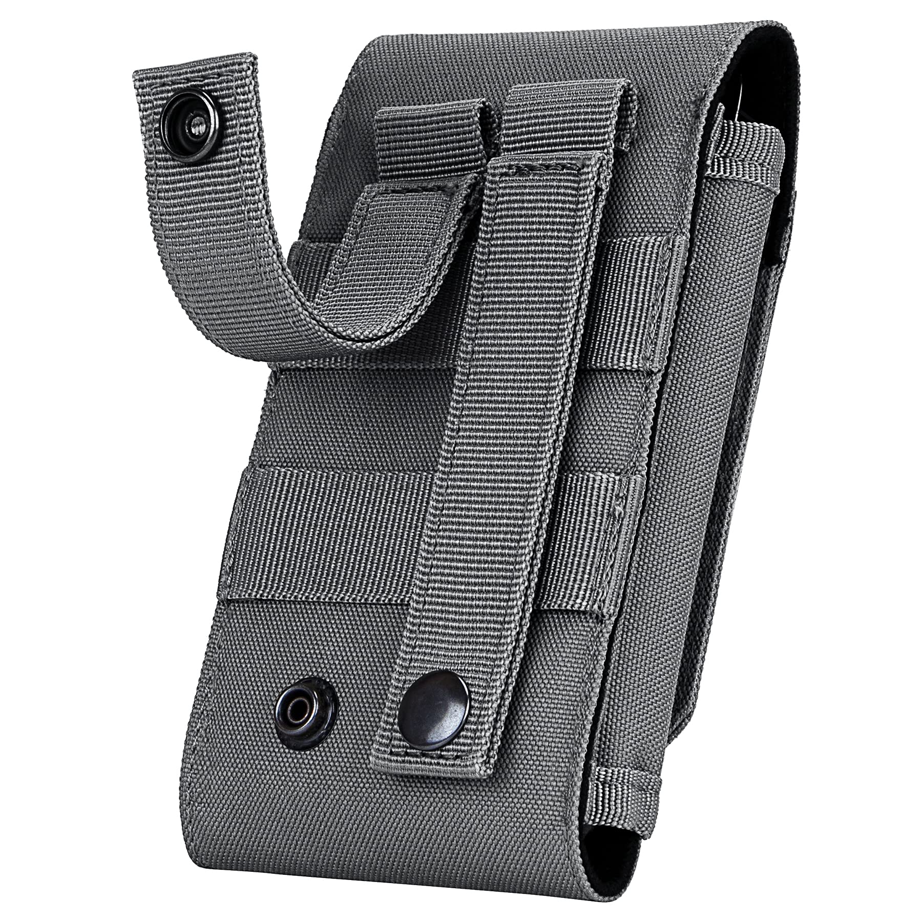 BVYA Tactical MOLLE Phone Holster Pouch - Compatible with iPhone 15 Pro Max/15 Pro/15 Plus/15/14 Pro Max/13 Pro Max/12 Pro Max & 4.7