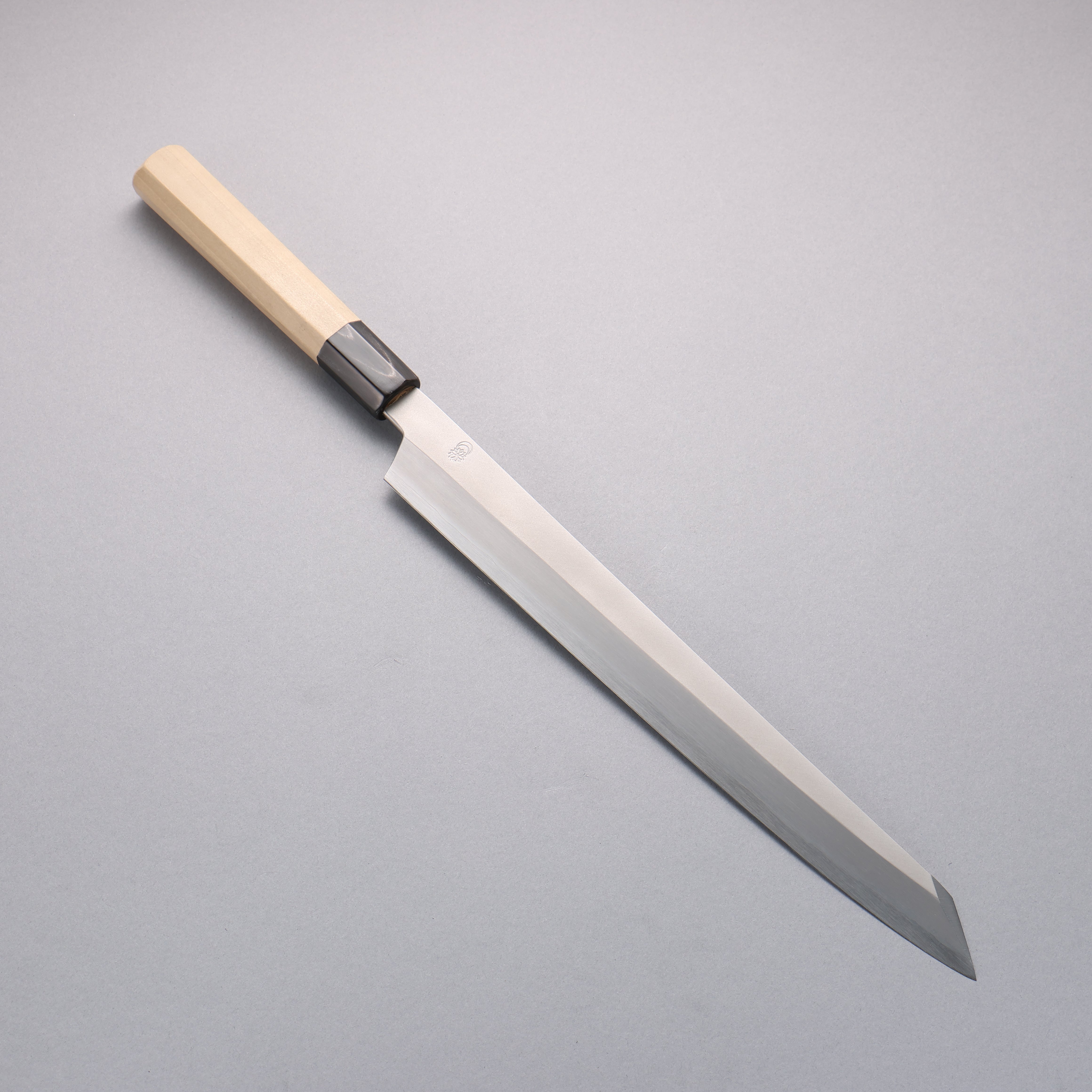 Premium Kikuzuki Silver Steel No.3 Kiritsuke Yanagiba Knife 300mm - Japanese Magnolia Wood Handle - Professional Sushi & Sashimi Chef Knife for Precision Cutting
